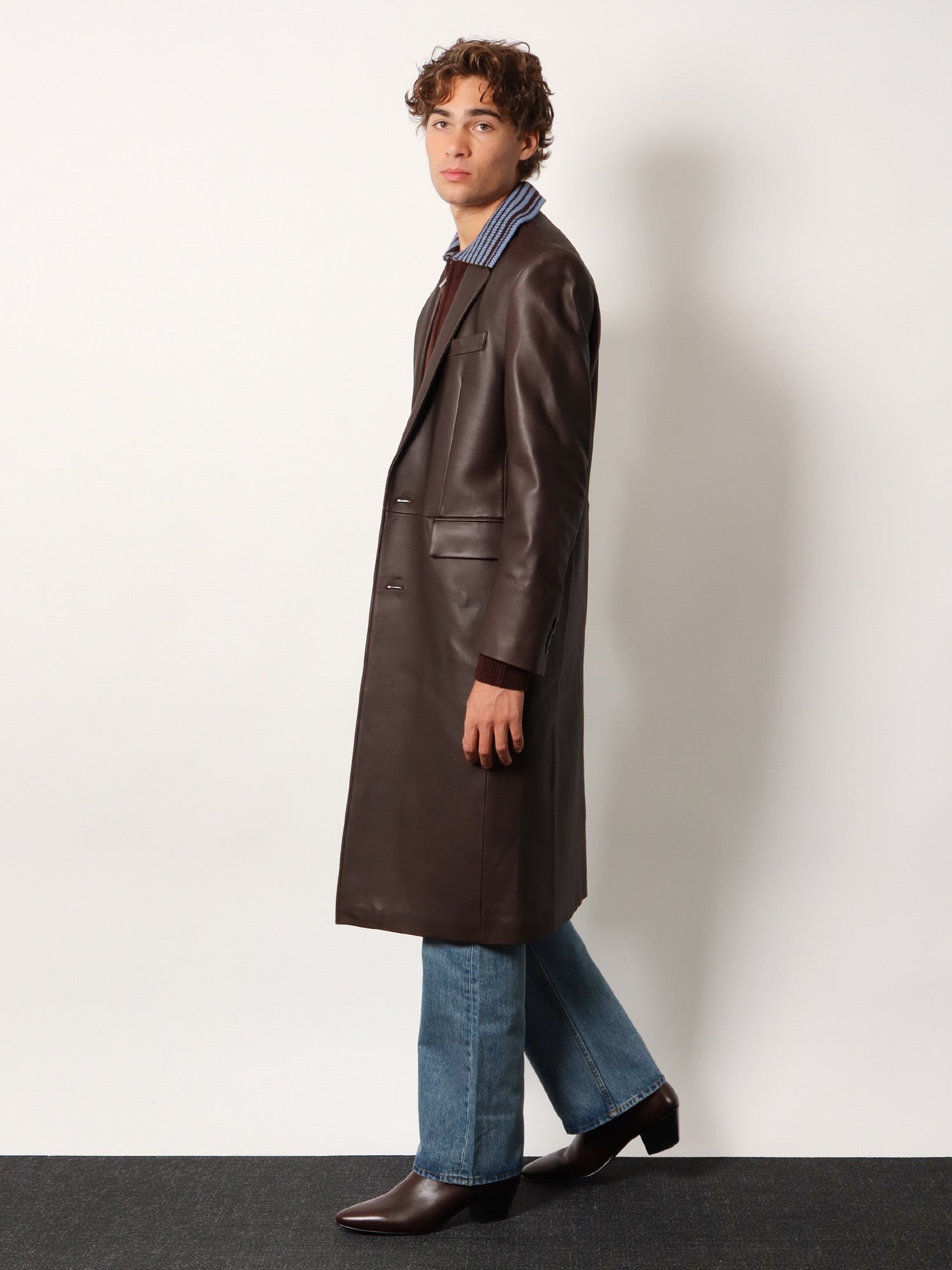 Unisex leather coat - Image 2