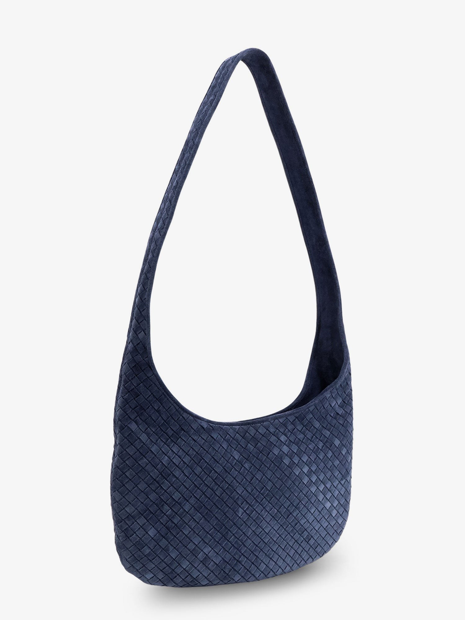 Veneto suede crossbody bag with Intrecciato motif - Image 3