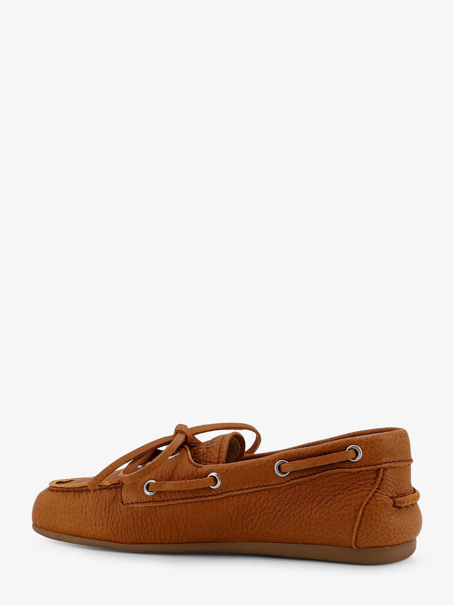 Vintage effect leather loafers - Image 3