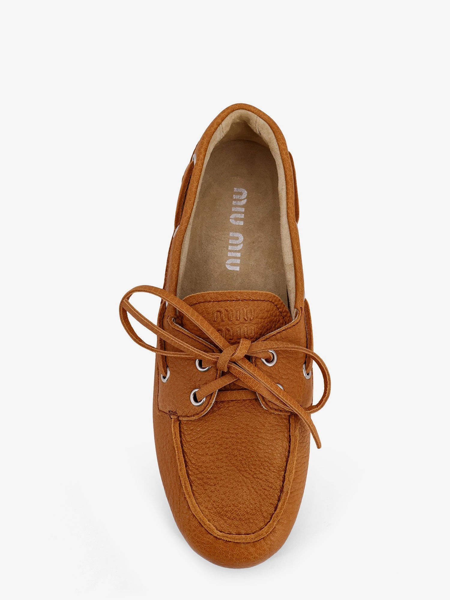 Vintage effect leather loafers - Image 5