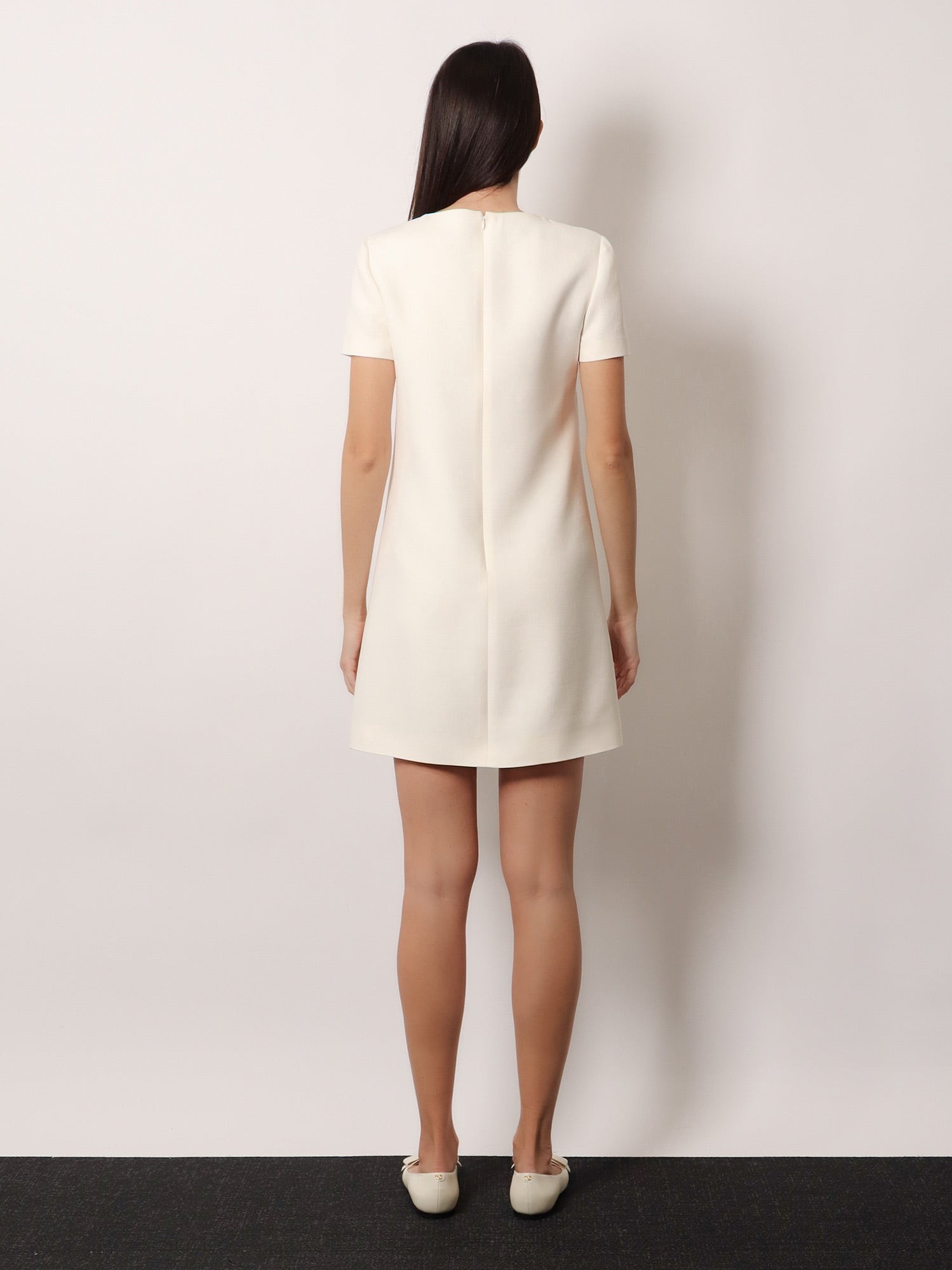 Virgin wool and silk mini dress - Image 3