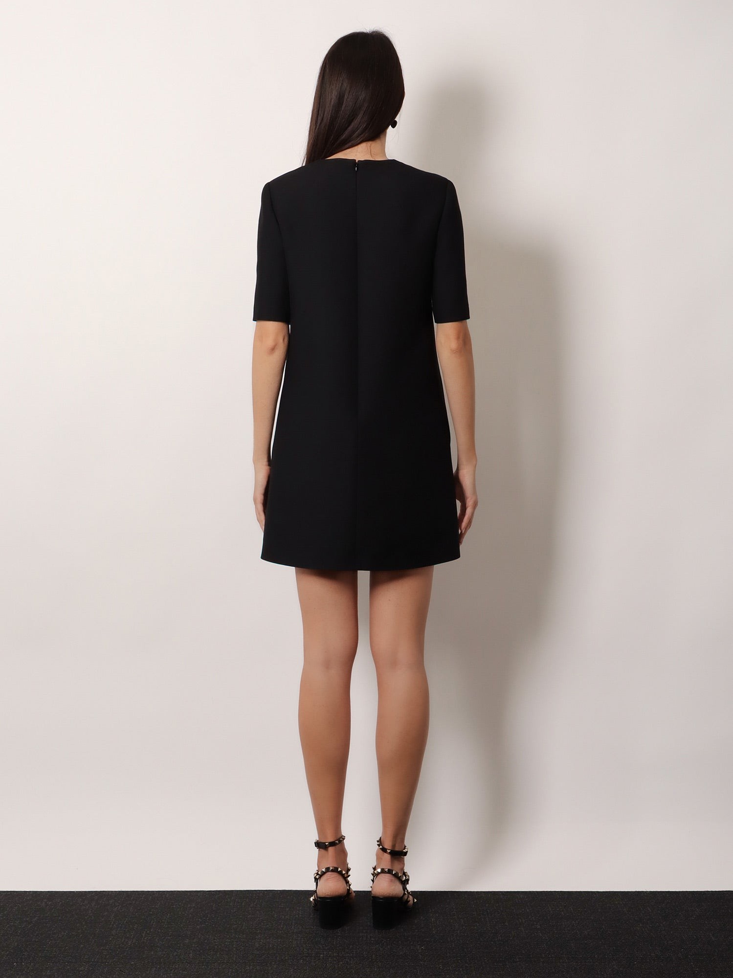Virgin wool and silk mini dress - Image 3