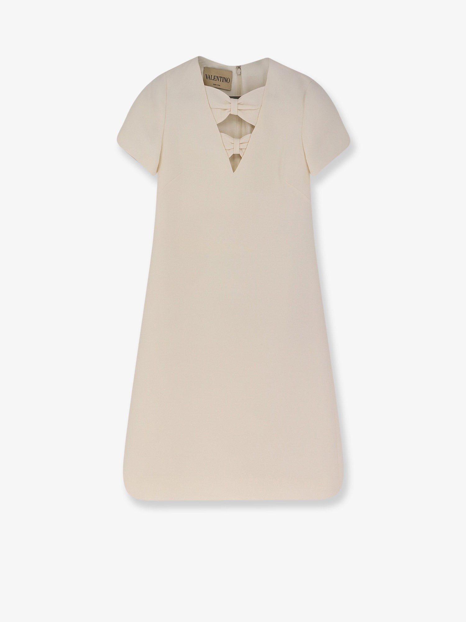 Virgin wool and silk mini dress