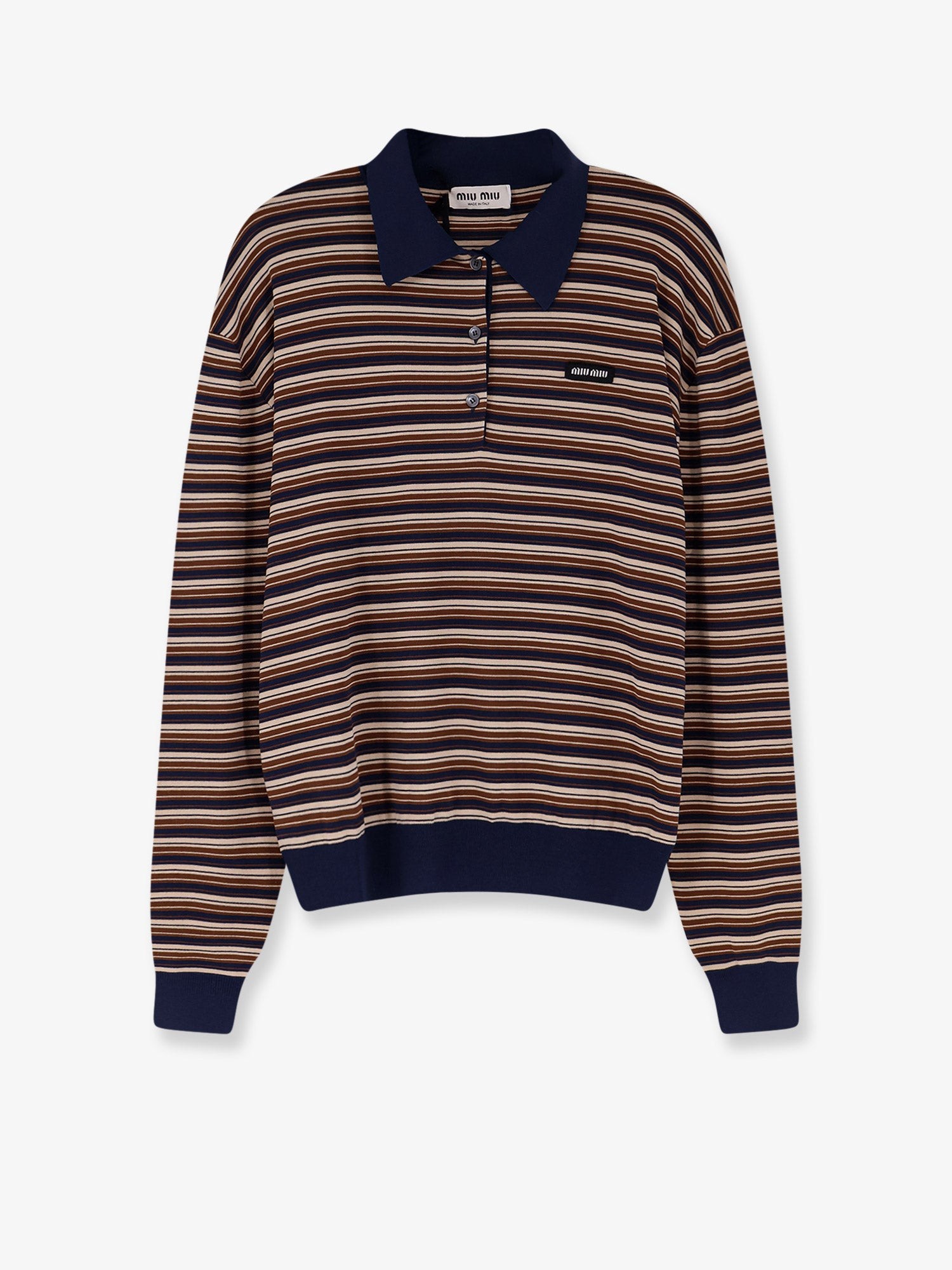 Virgin wool polo shirt
