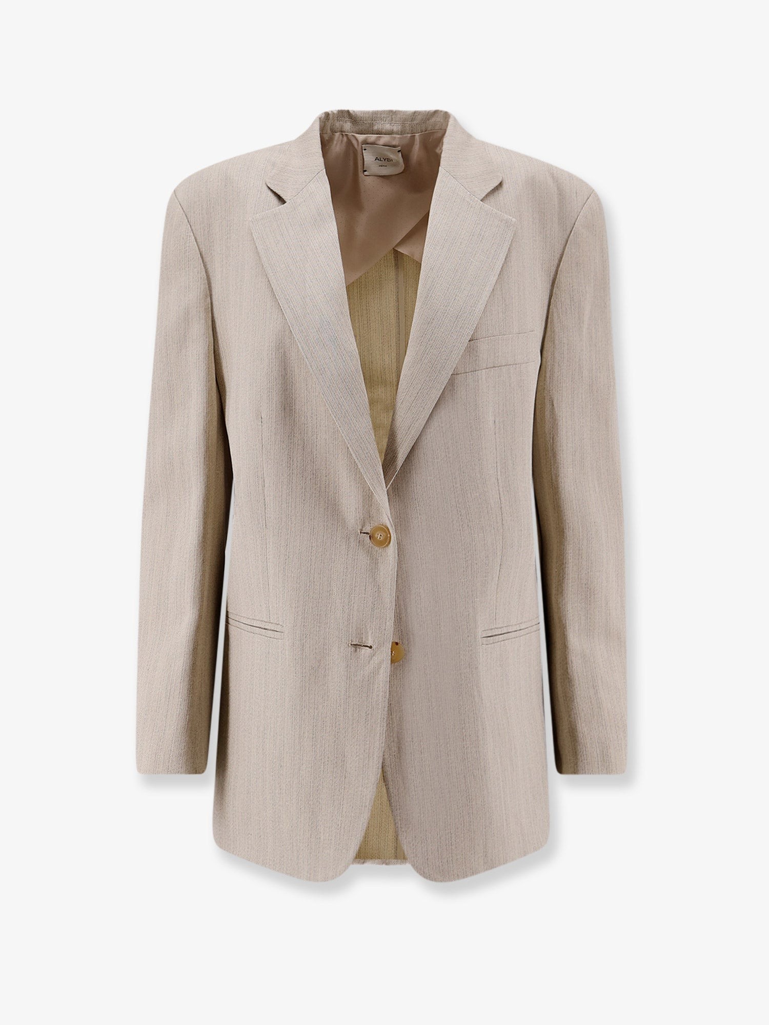 Viscose and linen blazer