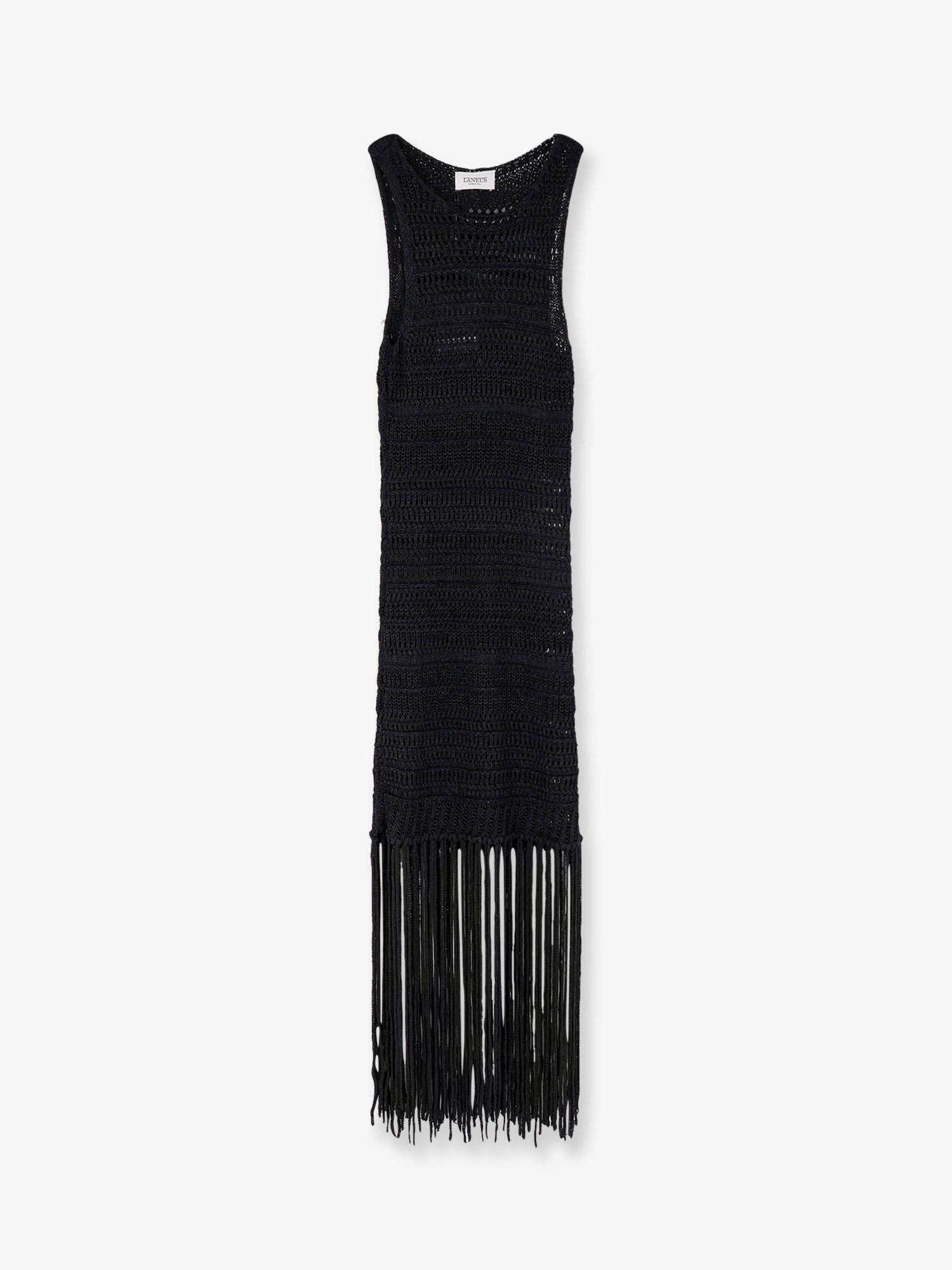 Viscose and recycled polyester dress
