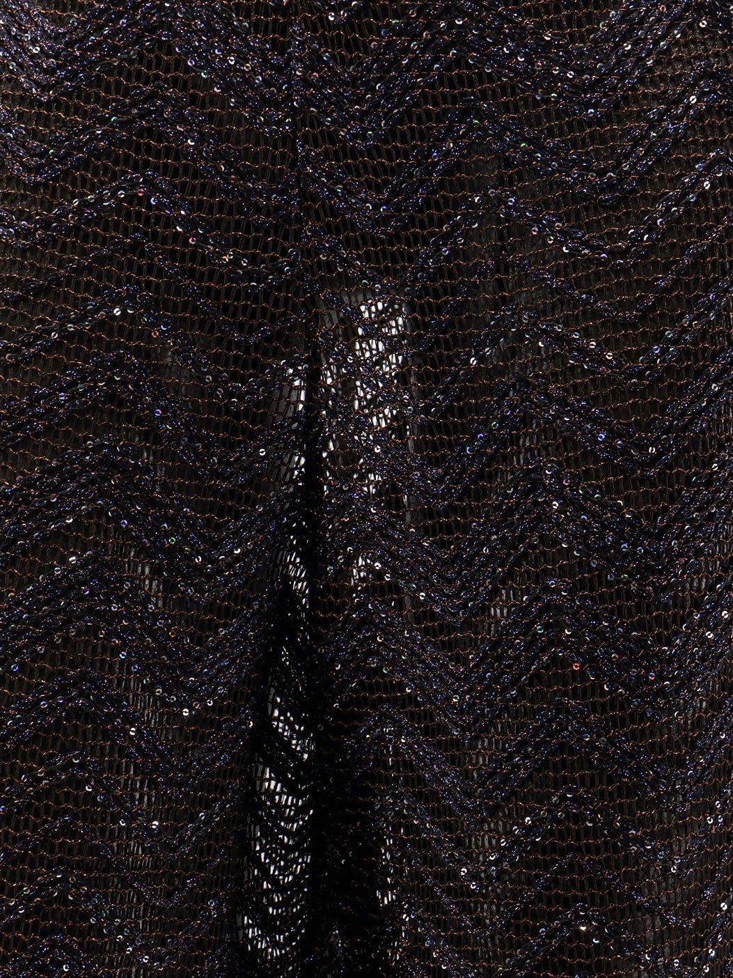 Viscose blend trousers with chevron pattern - Image 3