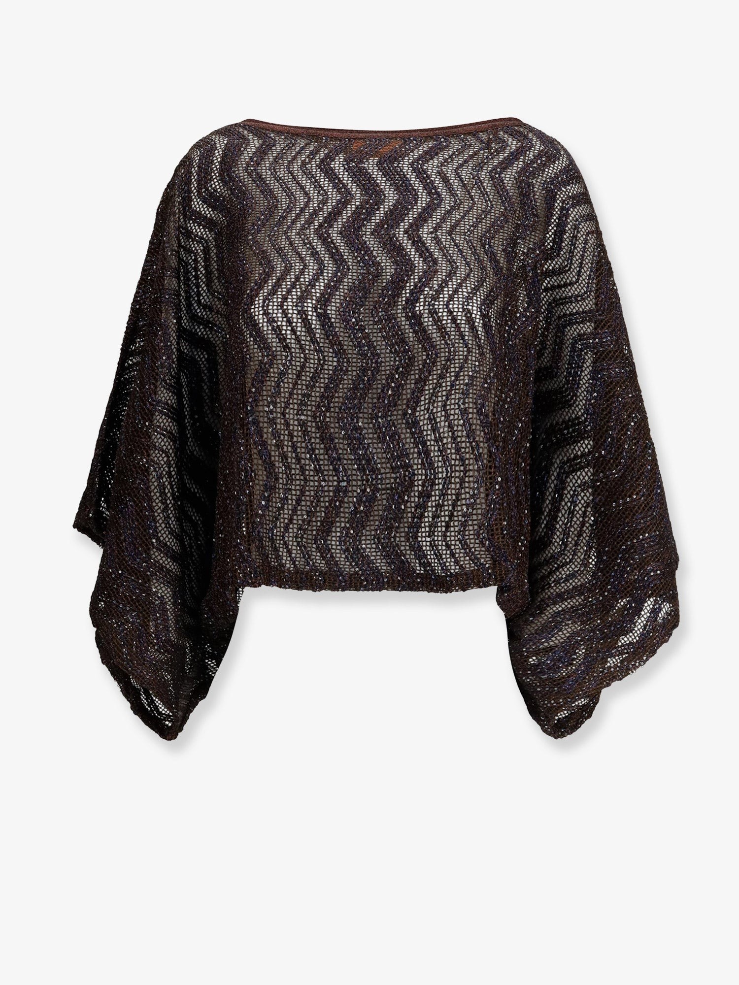 Viscose top with chevron pattern