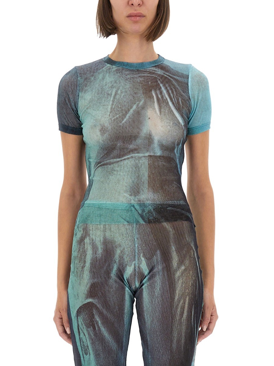 "WATER" MESH T-SHIRT