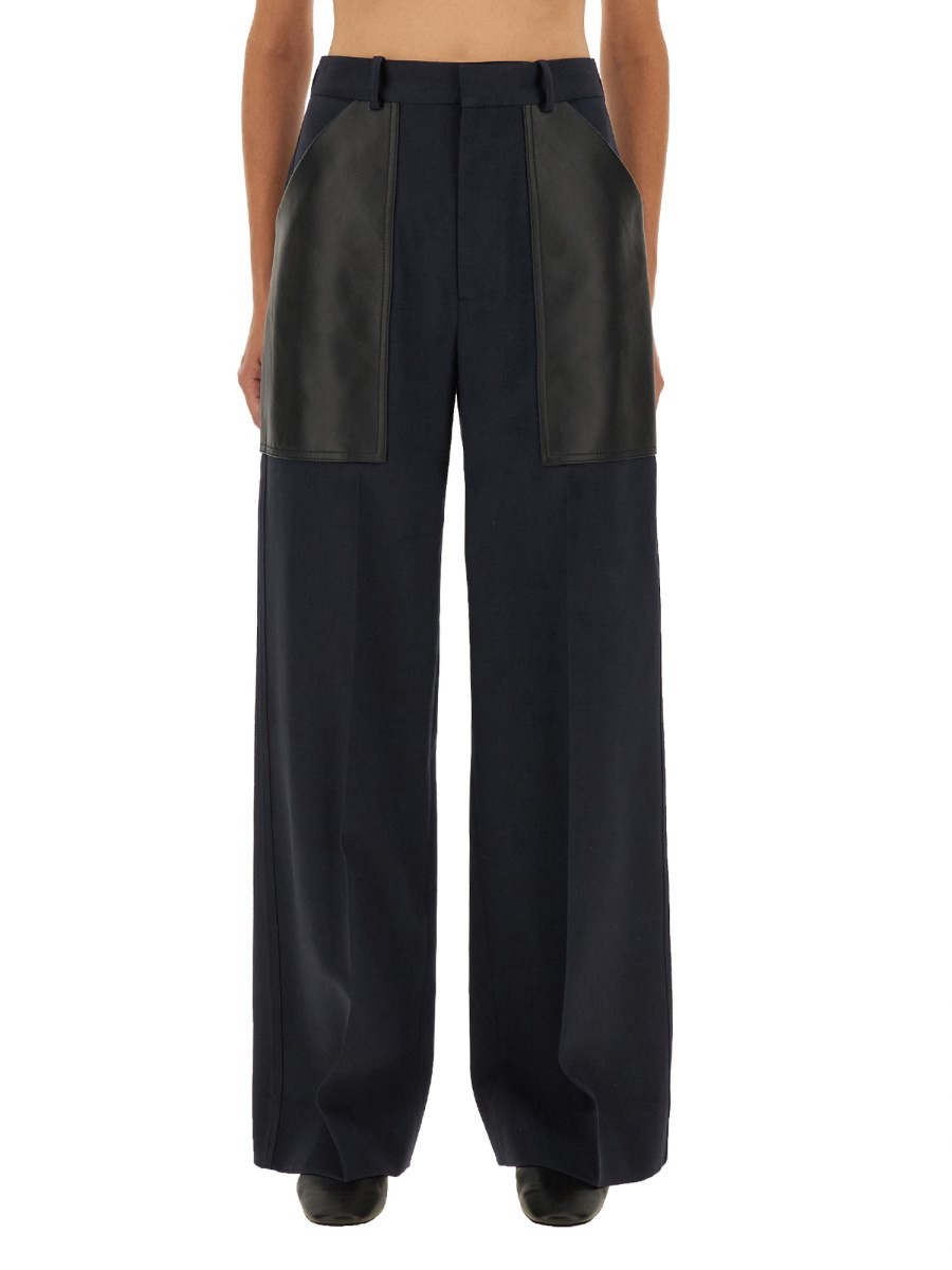 WOOL AND COTTON PANTS