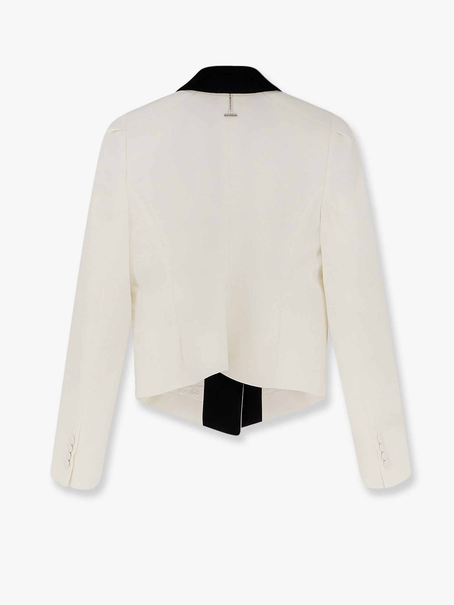 Wool blazer with satin lapel - Image 4