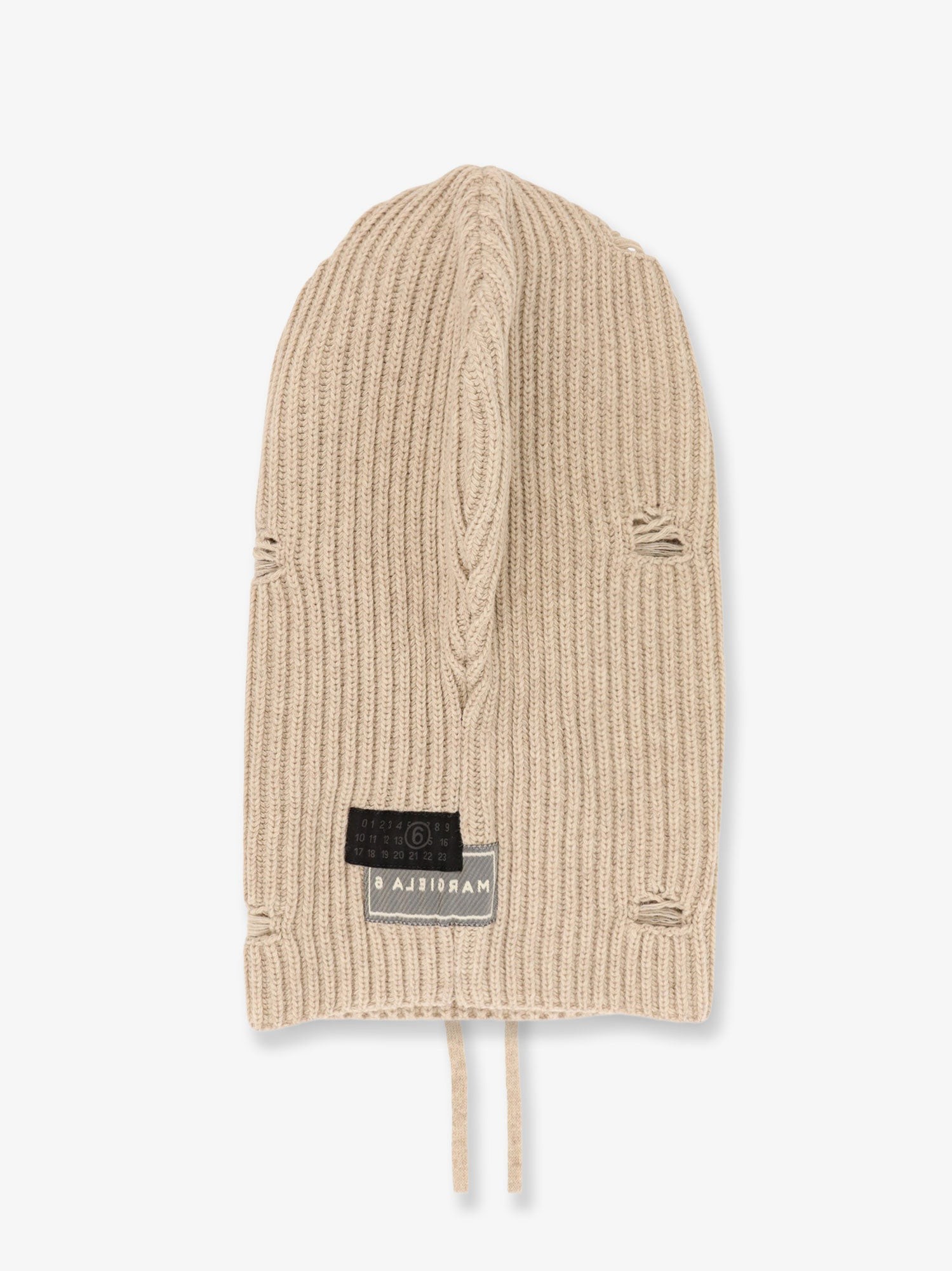 Wool blend balaclava with distressed effect - Image 2