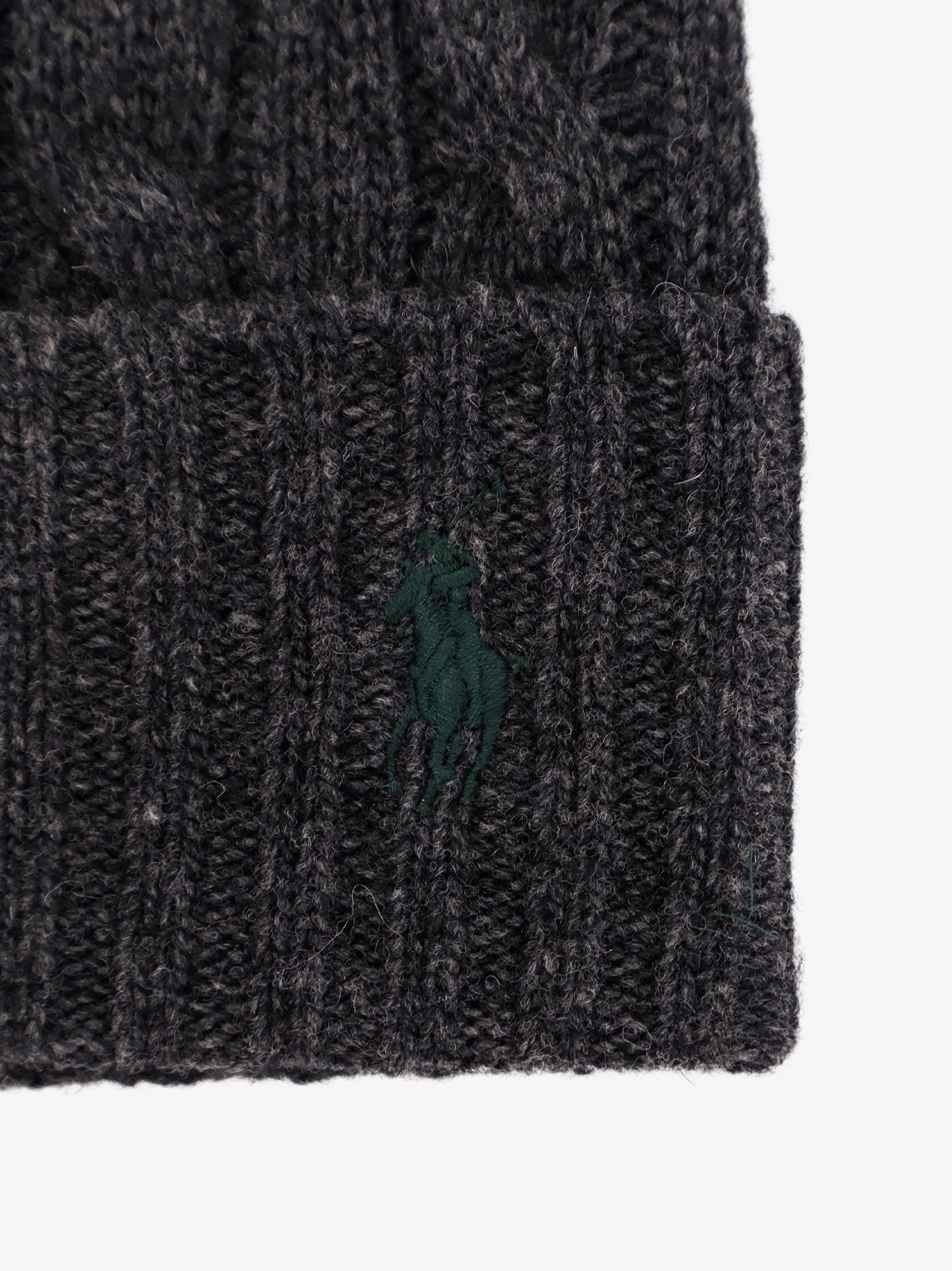 Wool blend cable knit beanie hat - Image 3