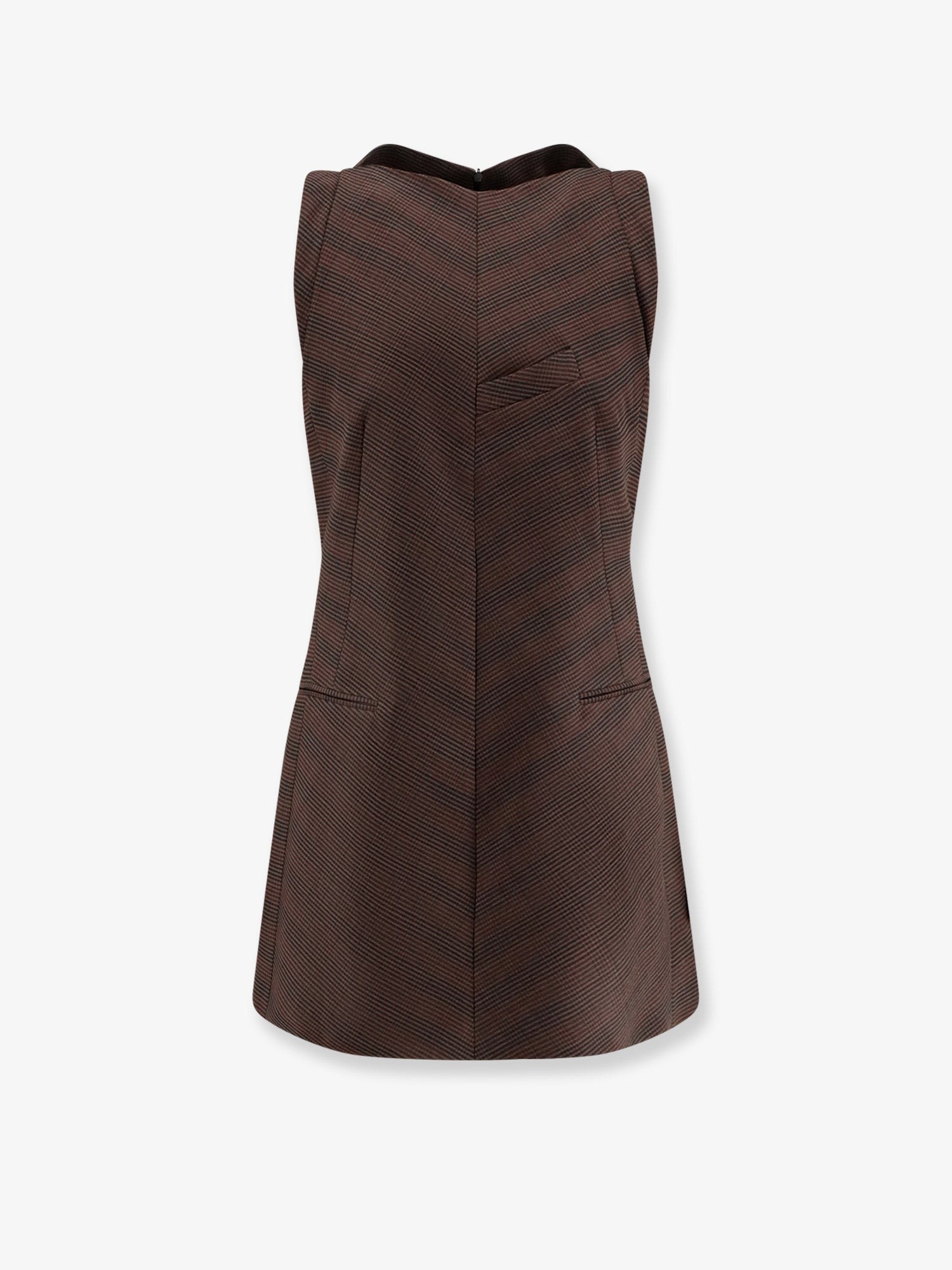 Wool blend short dress
