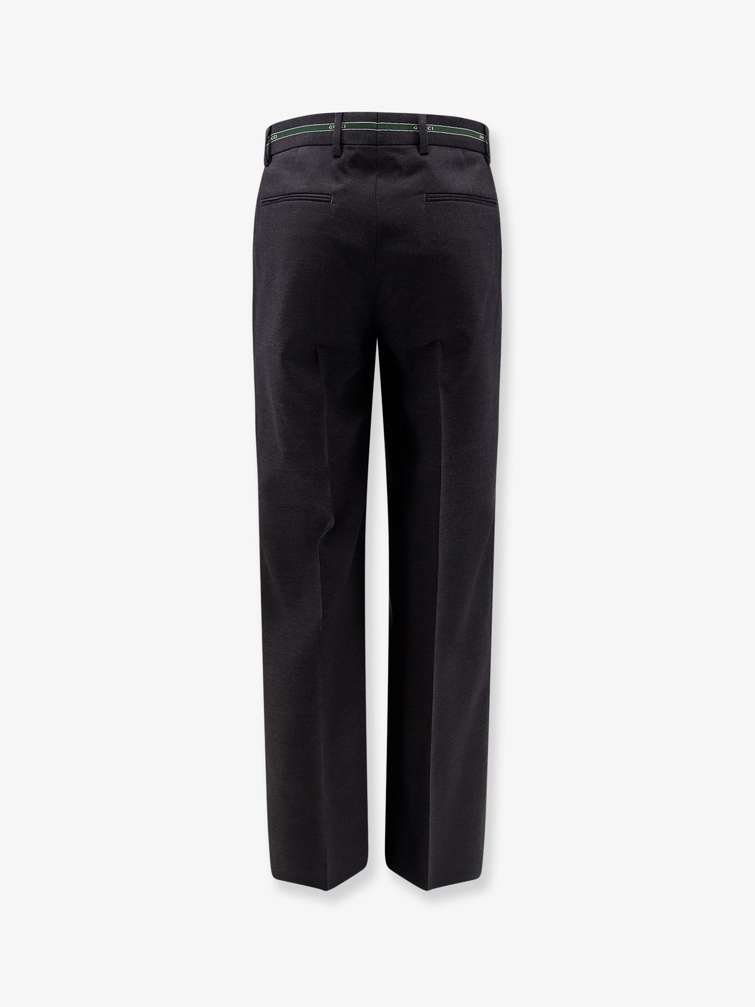 Wool trousers with Gucci detail - Image 4