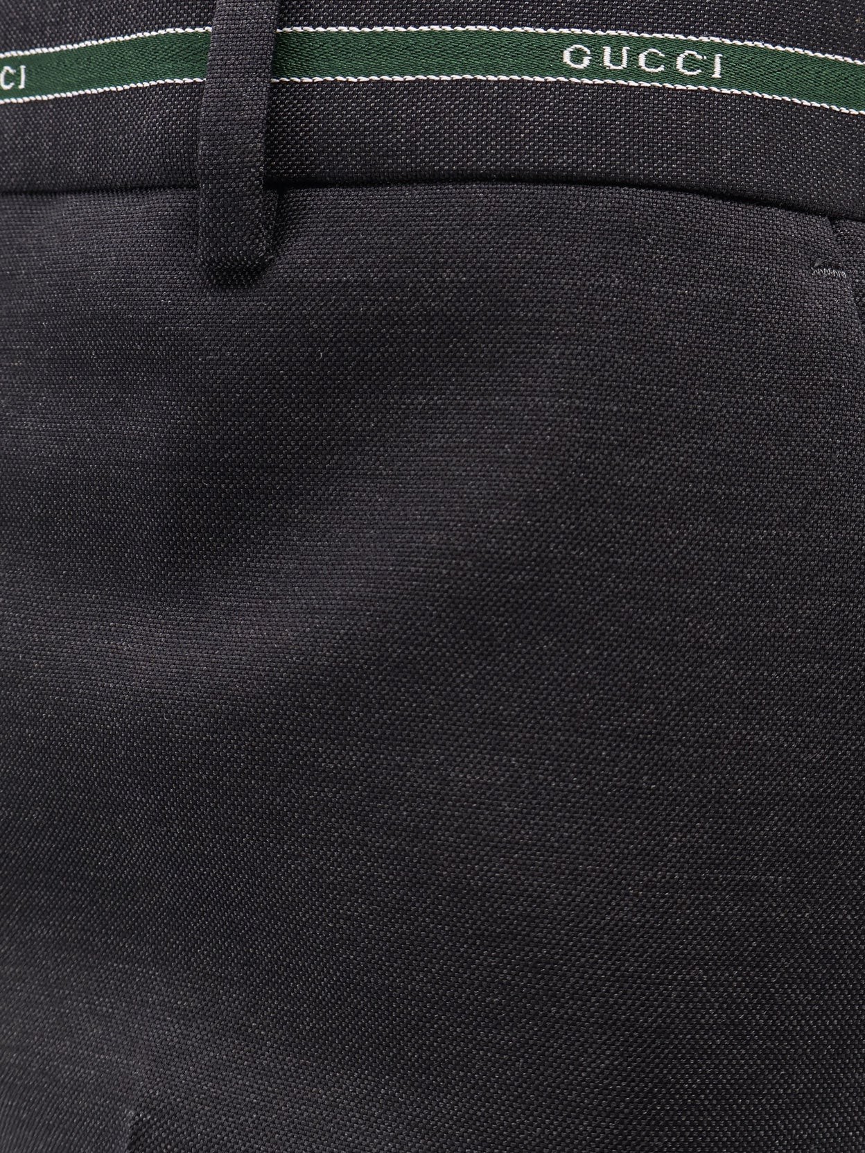 Wool trousers with Gucci detail - Image 5