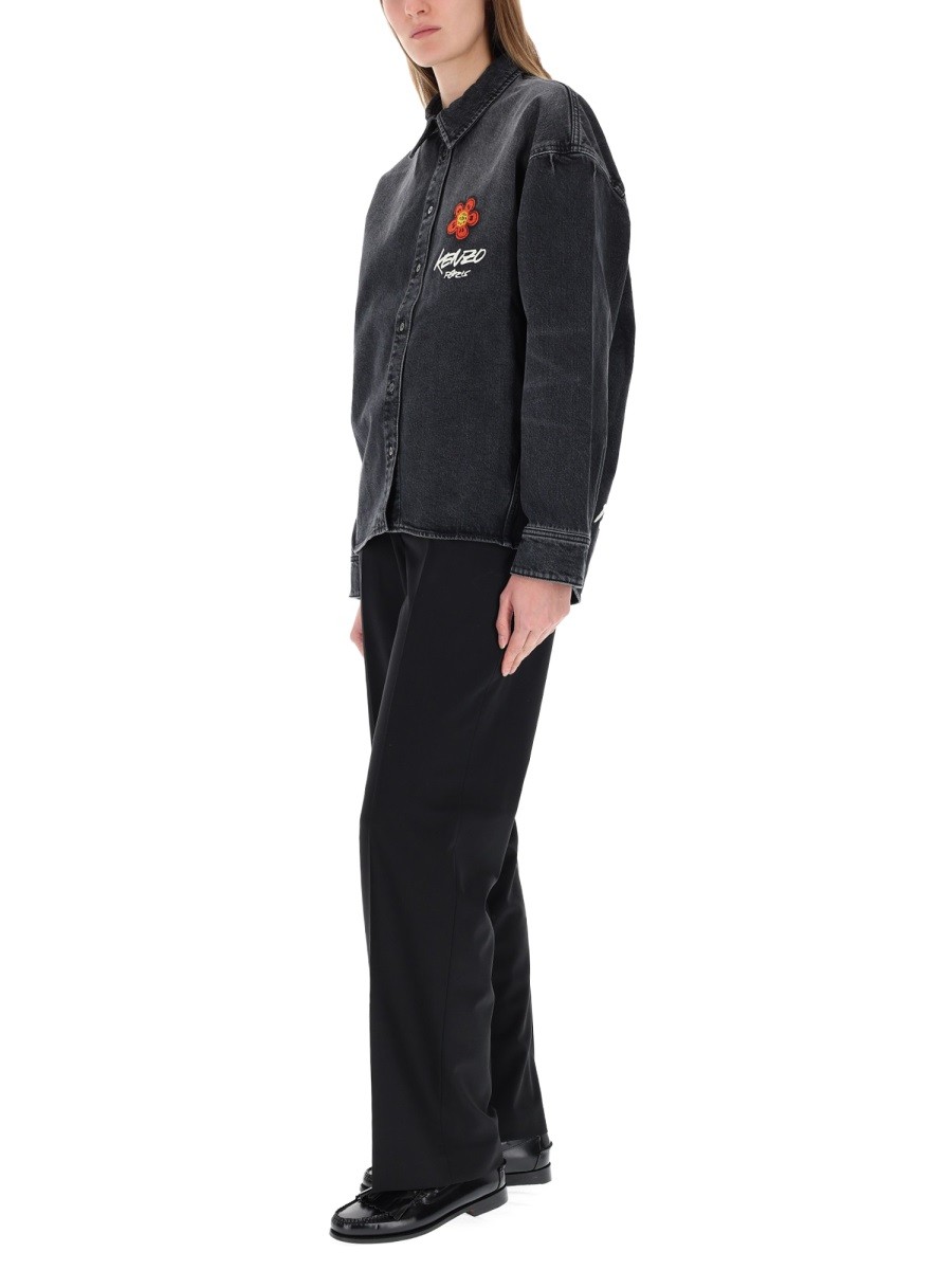 "WORKWEAR" SHIRT WITH KENZO X FUTURA 2000 EMBROIDERY - Image 2