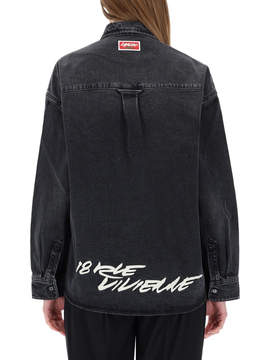 "WORKWEAR" SHIRT WITH KENZO X FUTURA 2000 EMBROIDERY - Image 3