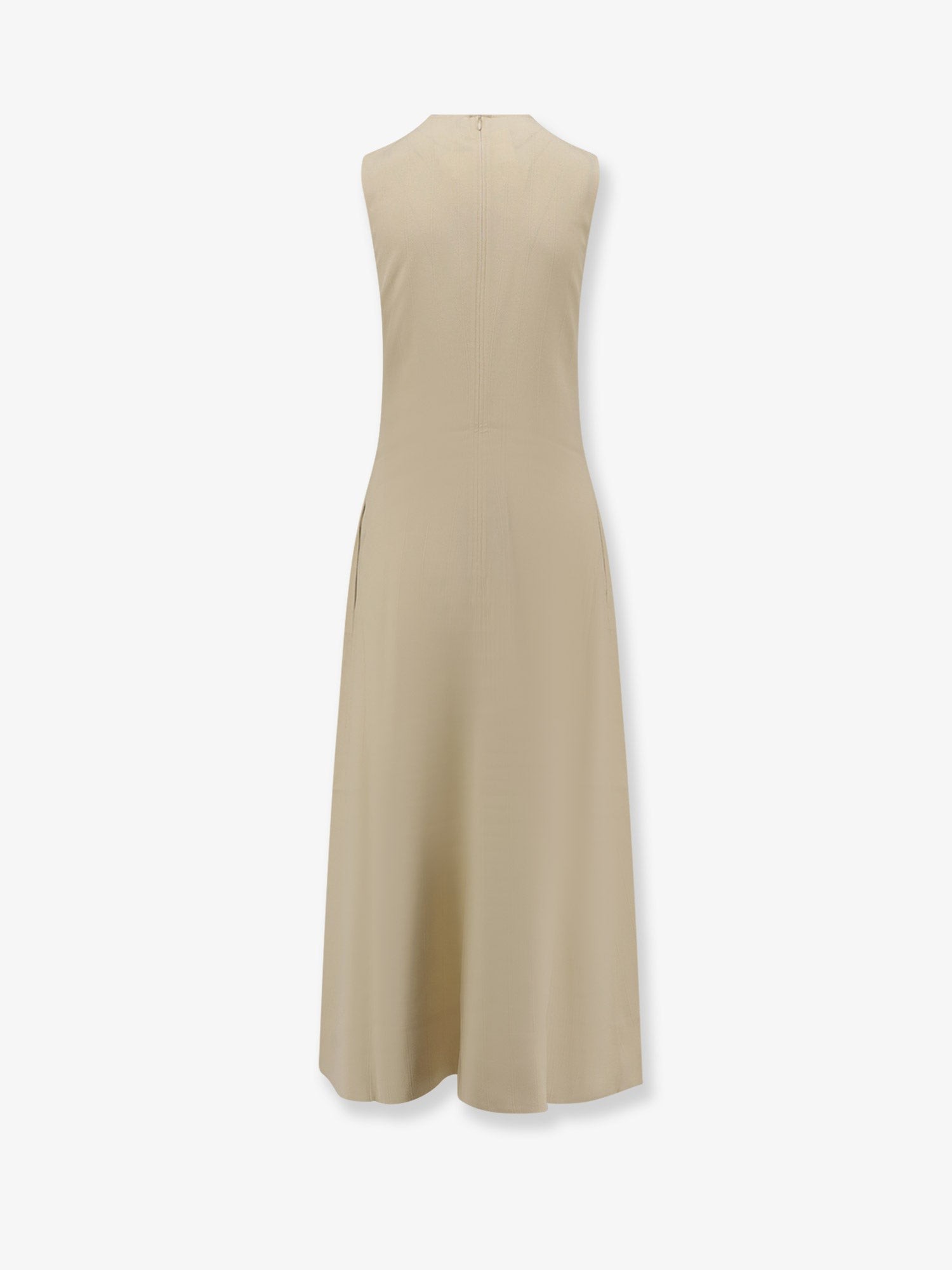 Woven Stripes viscose long dress - Image 4