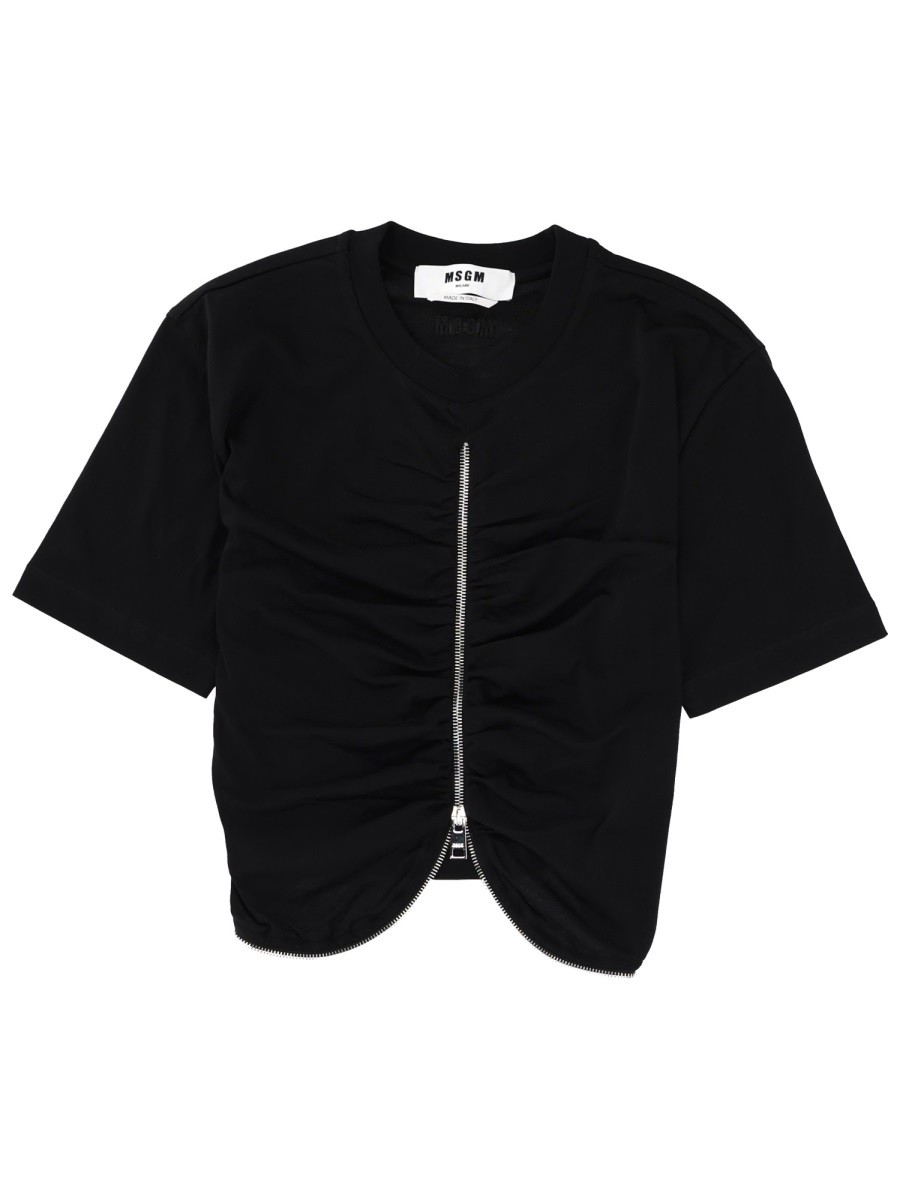 ZIPPERED T-SHIRT