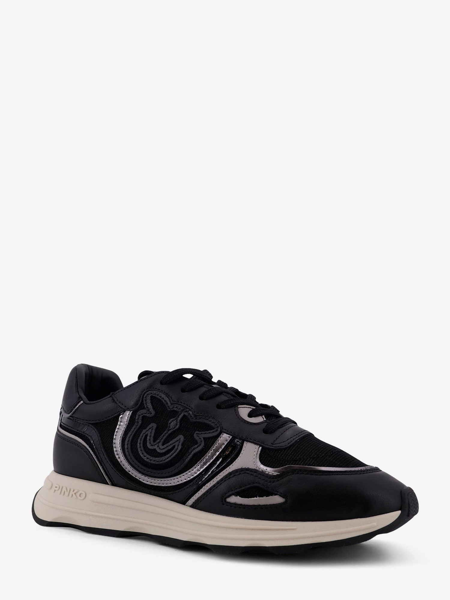 Zoe leather sneakers with mesh inserts - Image 2