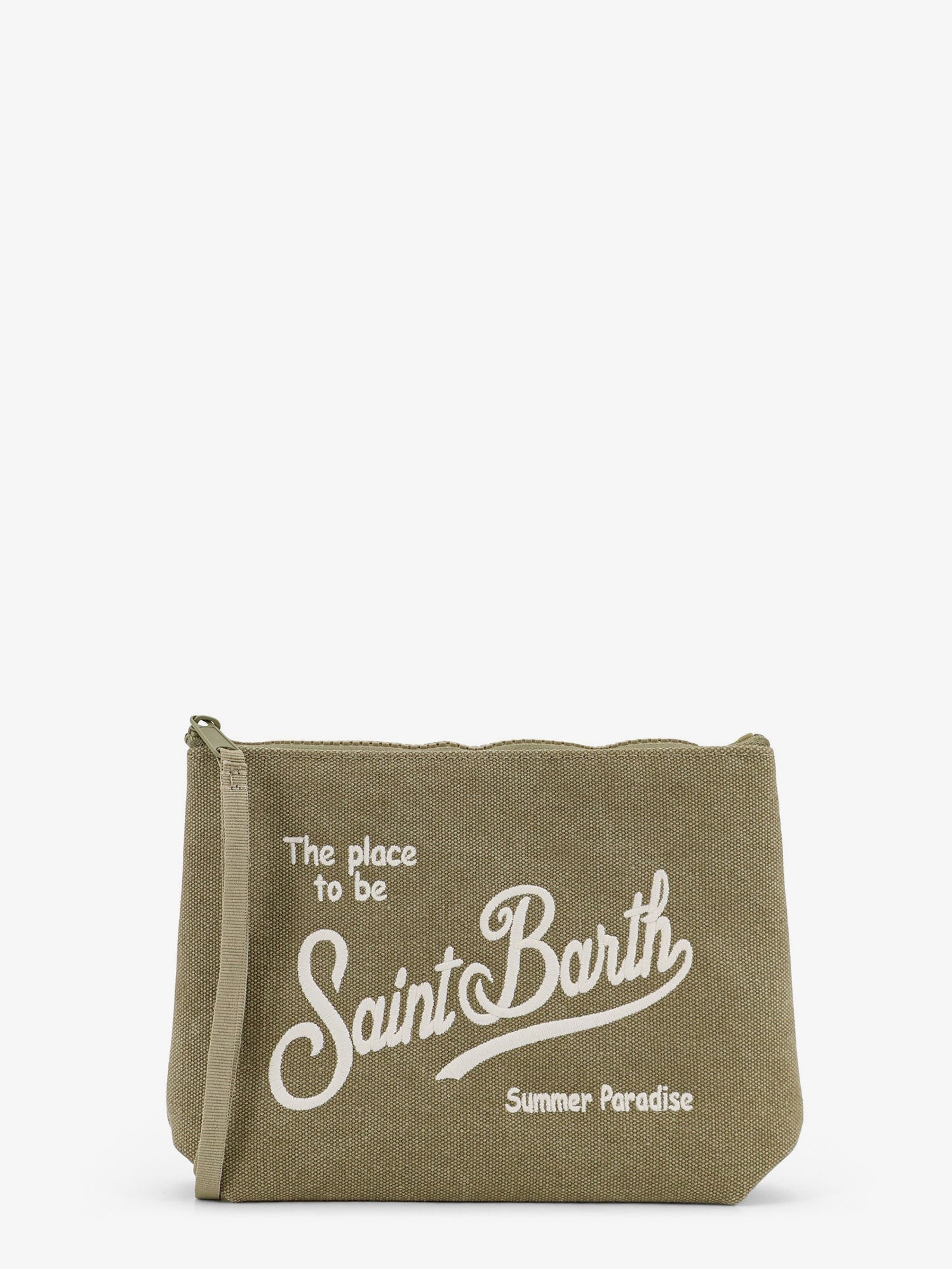 Aline canvas clutch