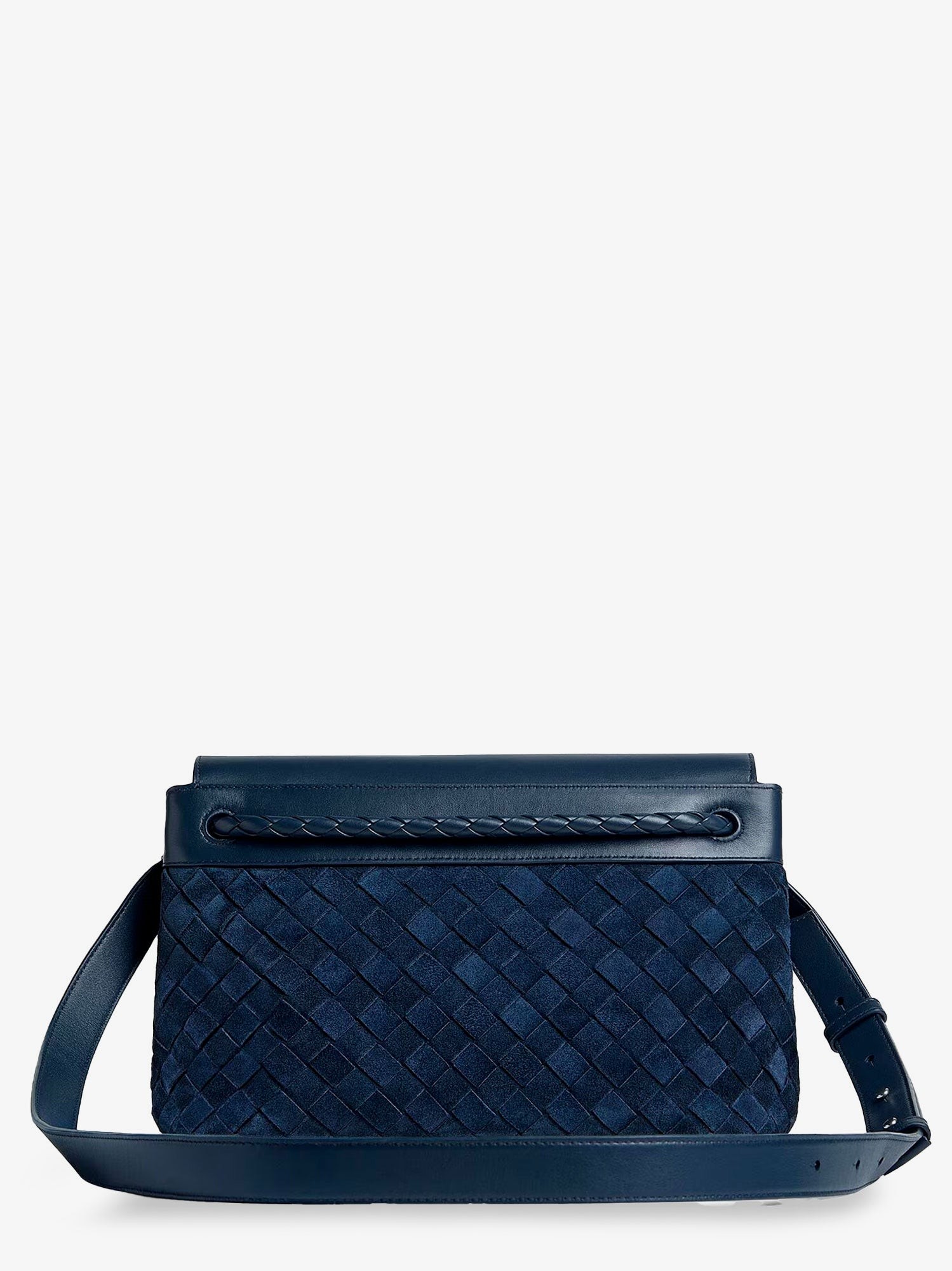 Andiamo Messenger suede crossbody bag with Intrecciato motif - Image 3
