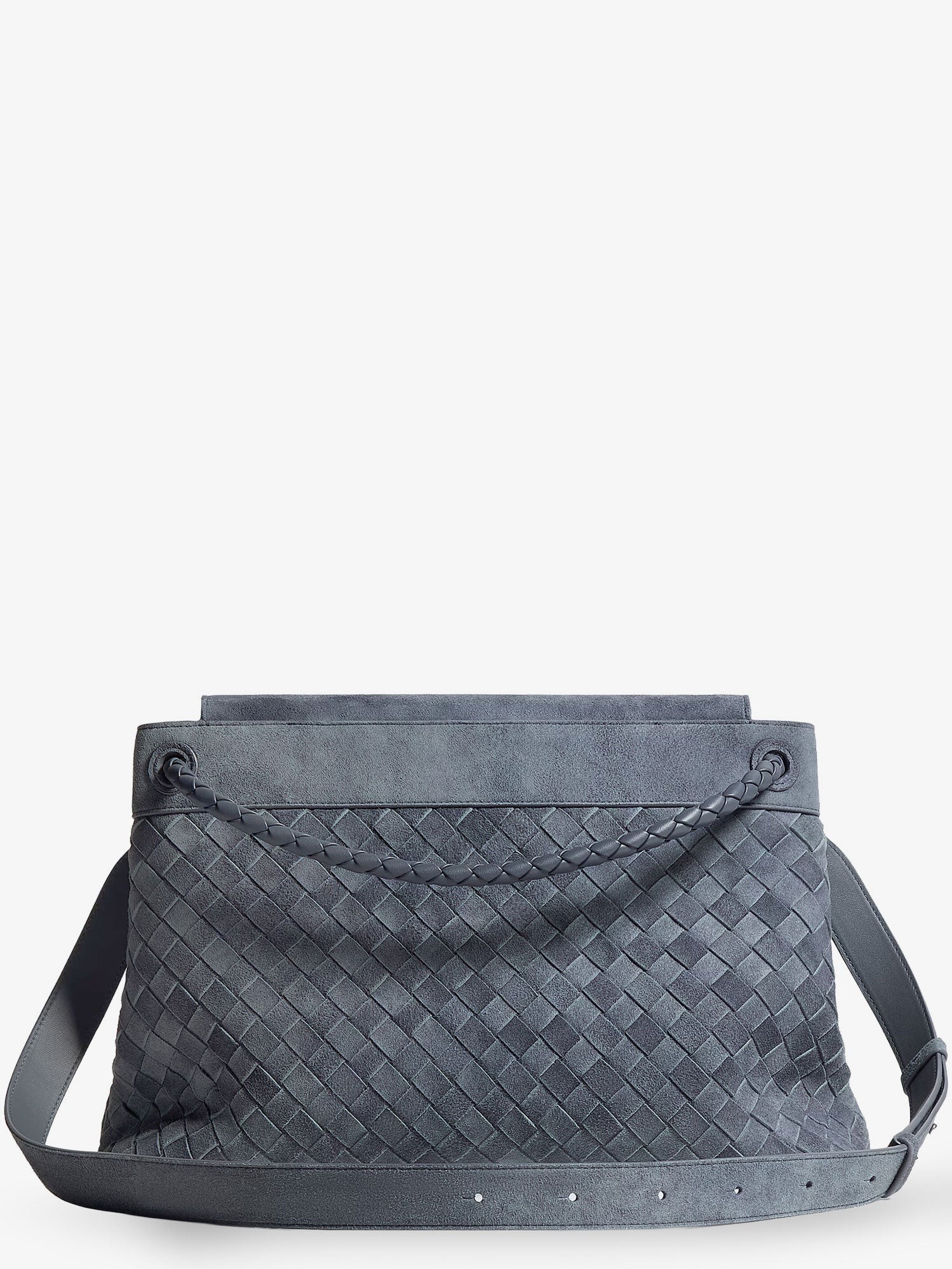 Andiamo Messenger suede shoulder bag with Intrecciato motif - Image 2