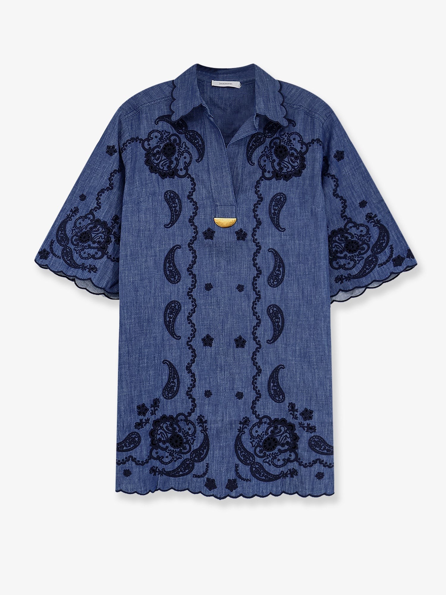 Aster denim mini dress