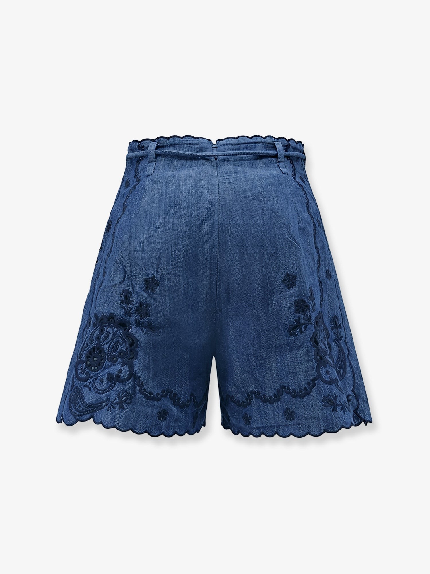 Aster embroidered denim shorts - Image 2