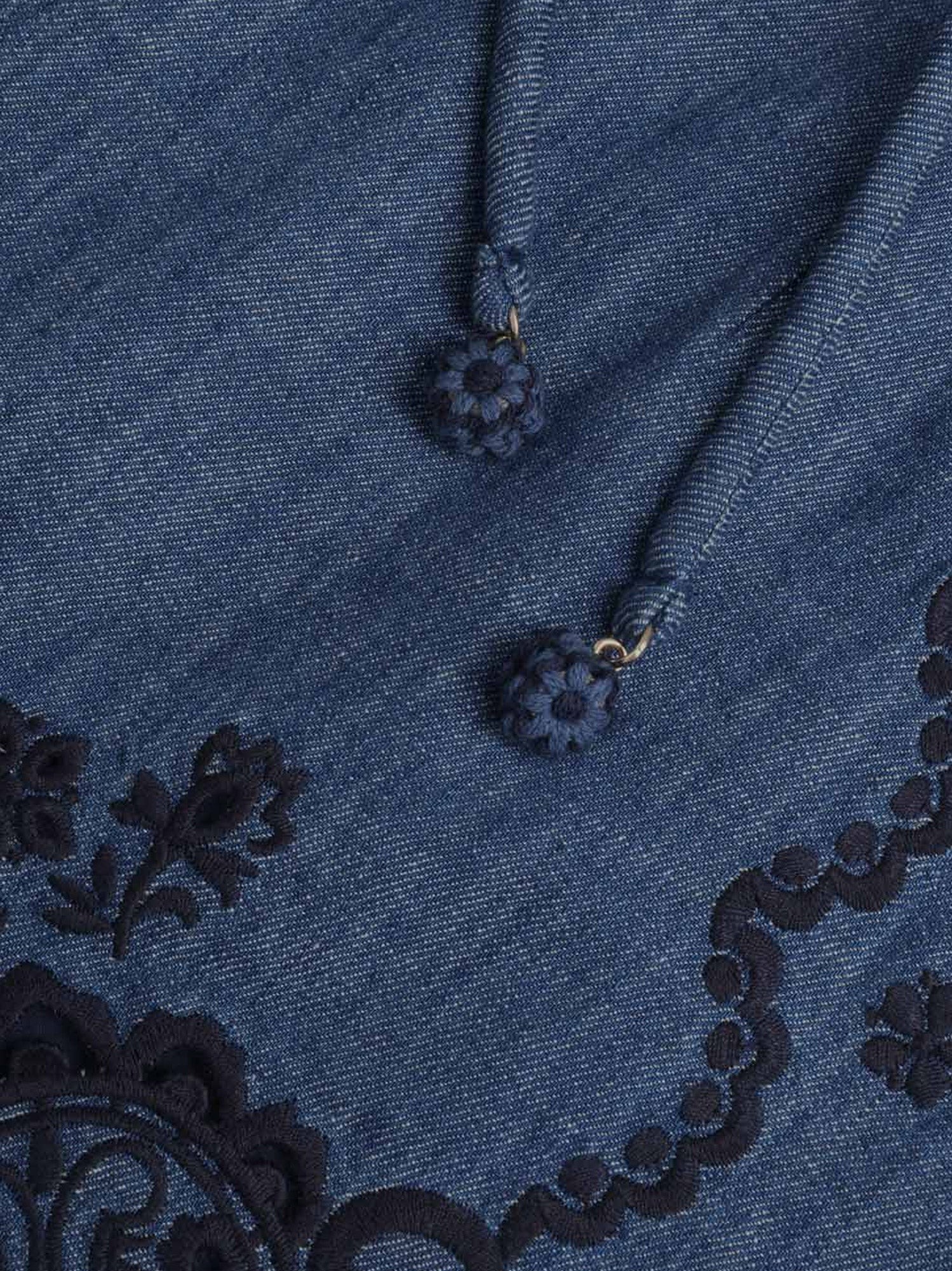 Aster embroidered denim shorts - Image 3