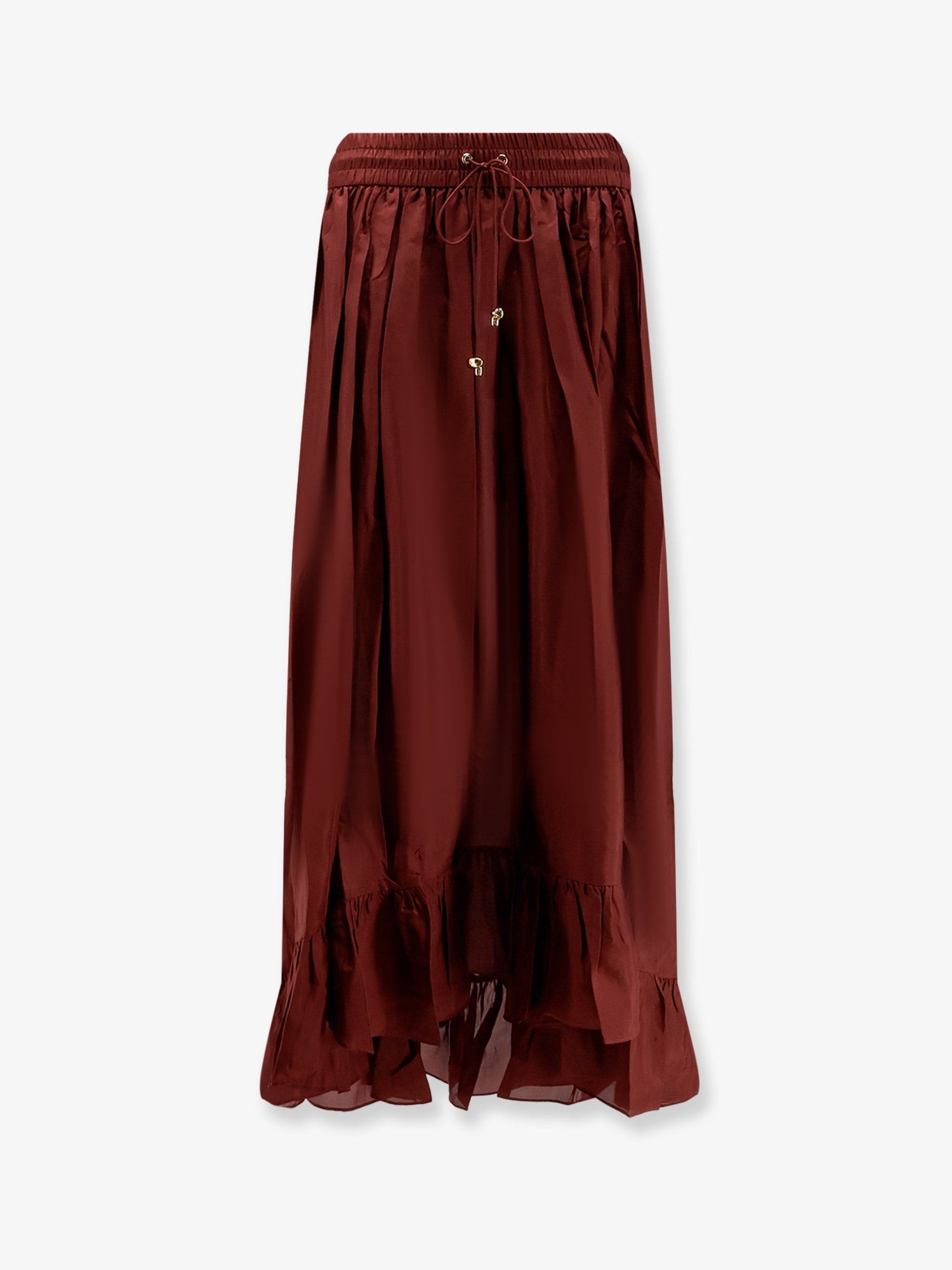 Aster silk skirt
