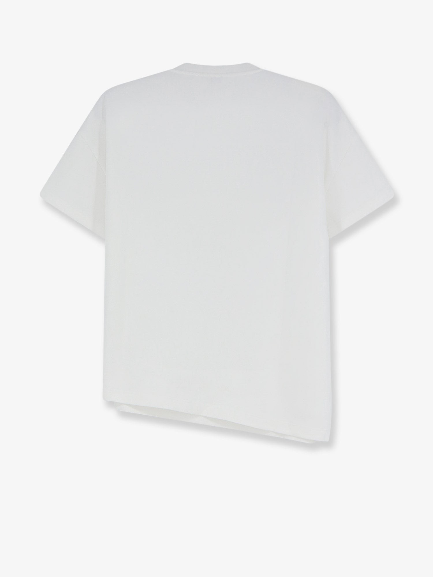 Asymmetric cotton blend t-shirt - Image 2