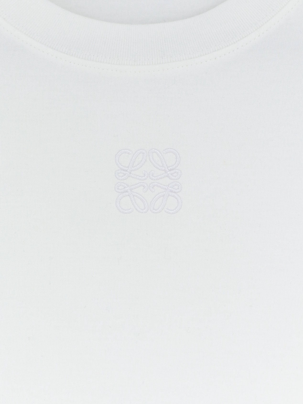 Asymmetric cotton blend t-shirt - Image 3