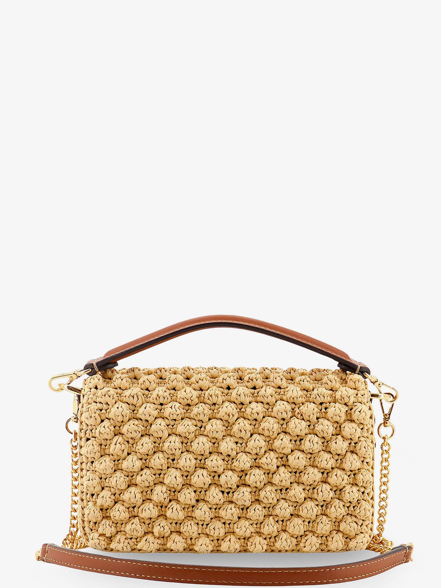 Baguette® Mini raffia crossbody bag - Image 2