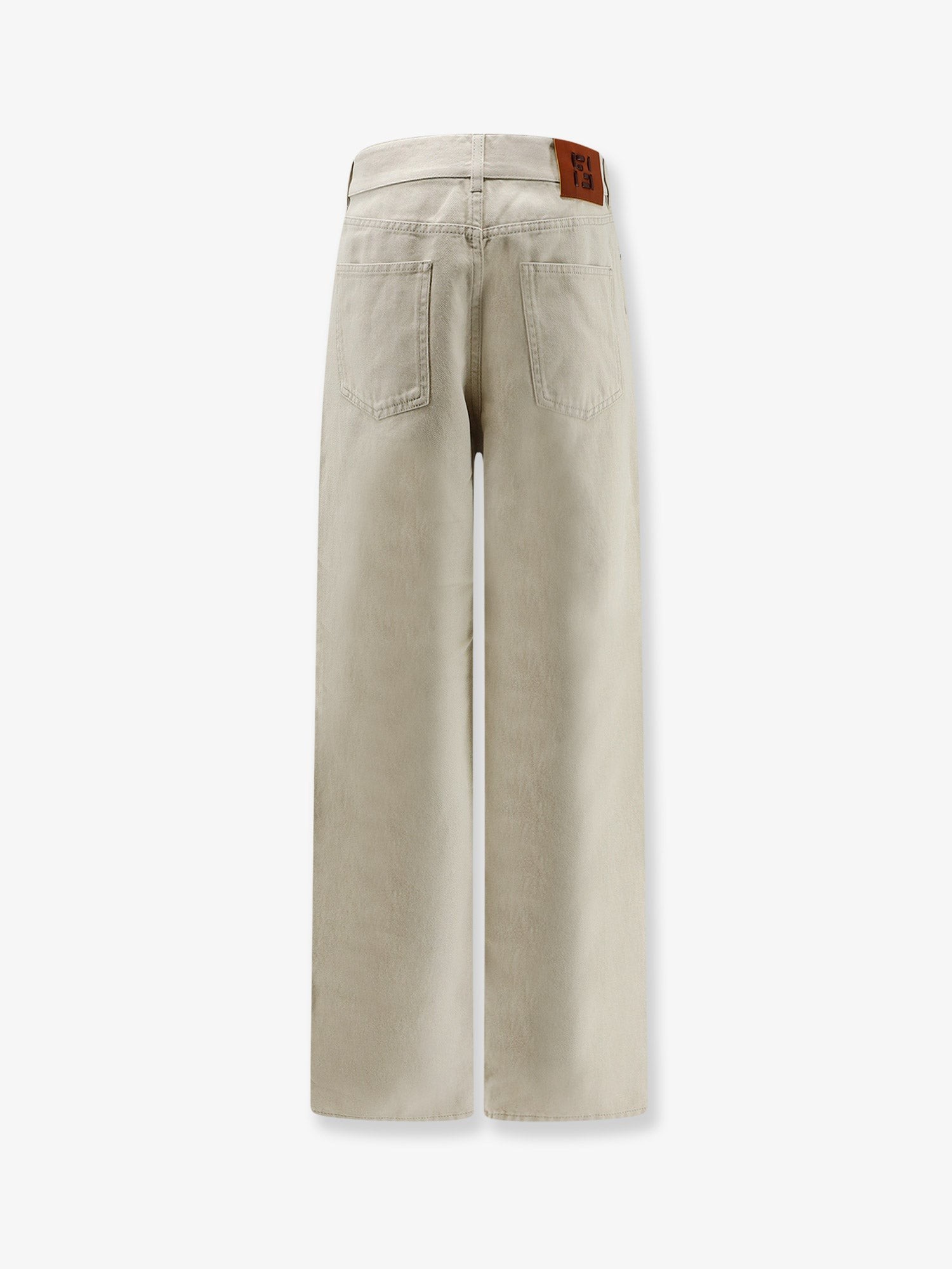 Beige denim trousers - Image 2