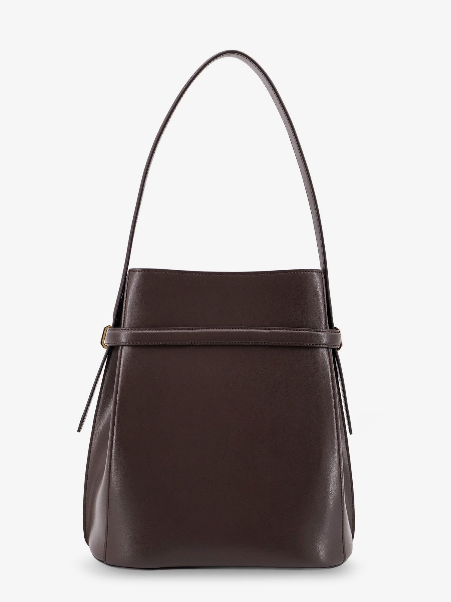 Belted leather bucket bag - Image 3