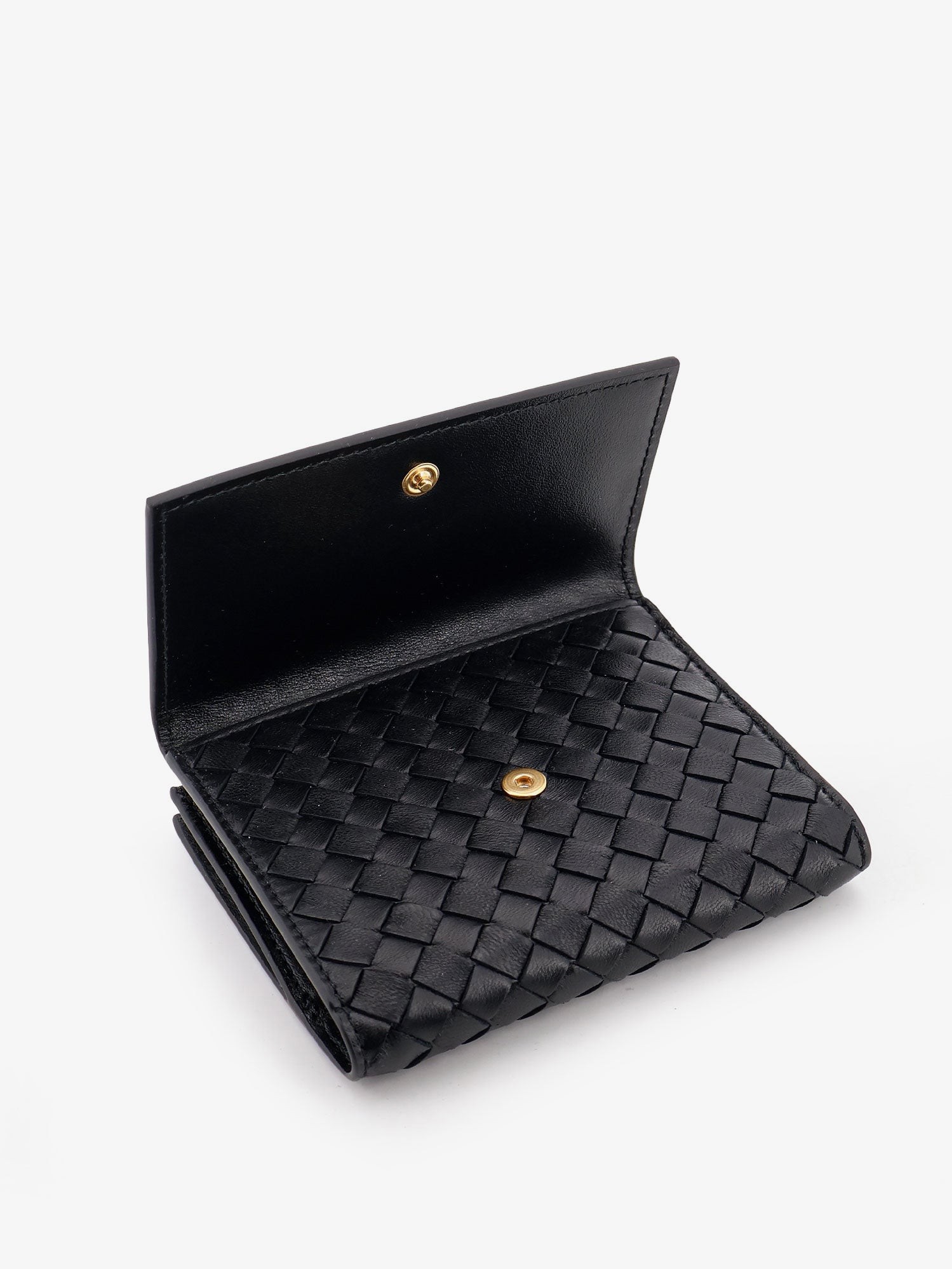 Bi-fold Intrecciato wallet with zip - Image 4
