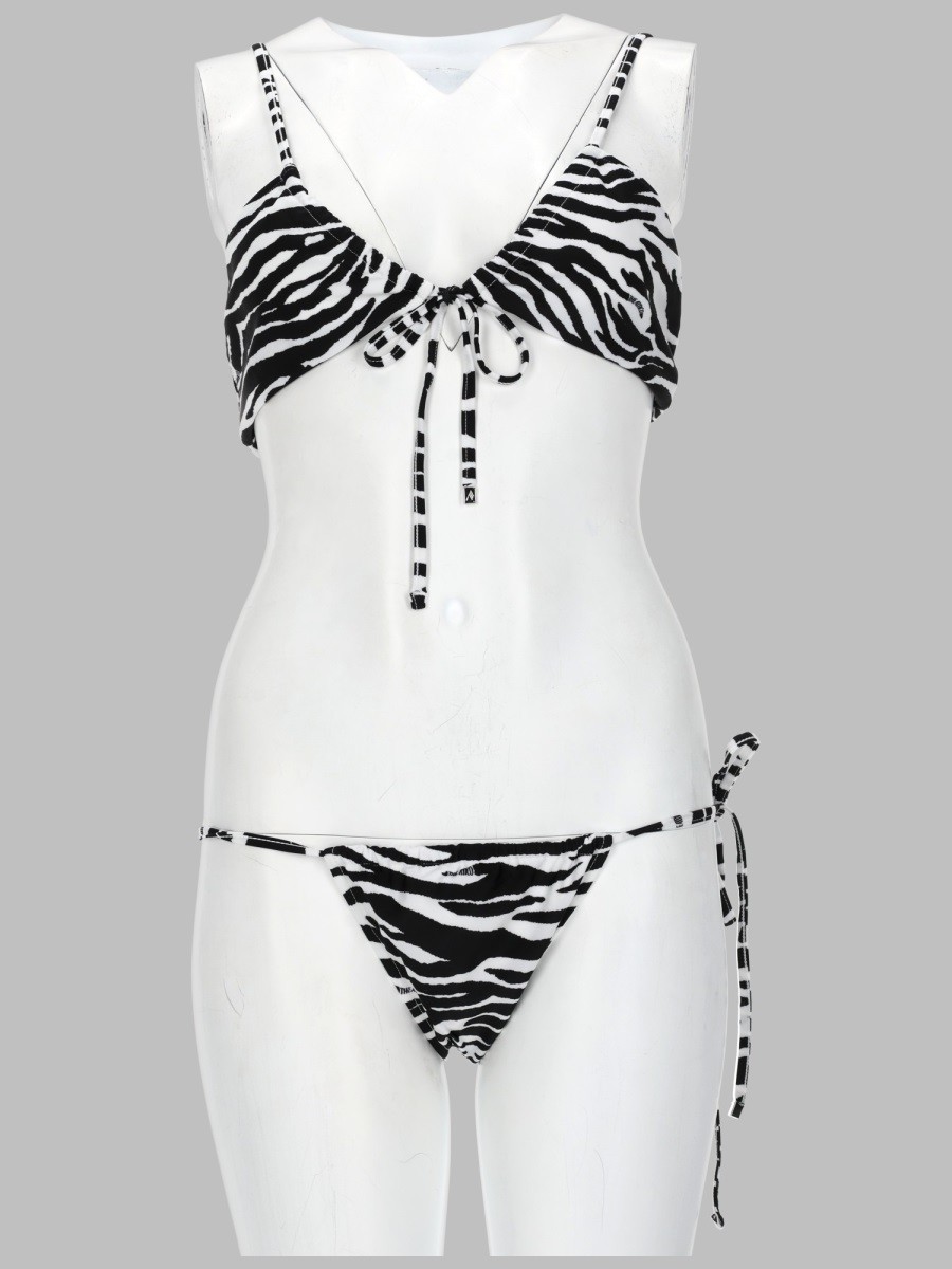 BIKINI "IL PRIMO BAGNO" CON STAMPA ANIMALIER