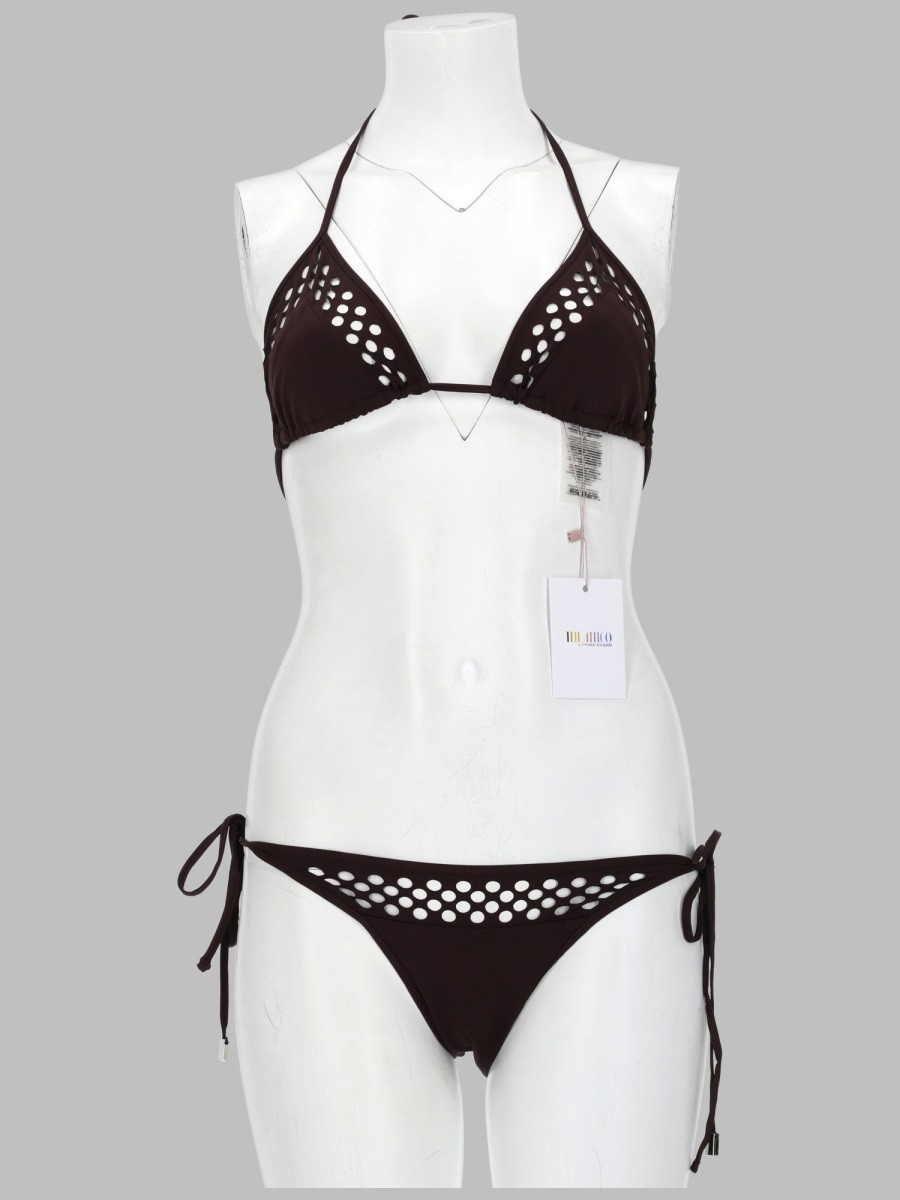 BIKINI "IL PRIMO BAGNO" IN LYCRA TRAFORATA