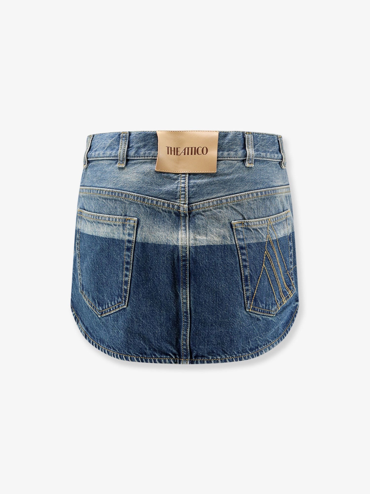 Blue denim mini skirt - Image 2