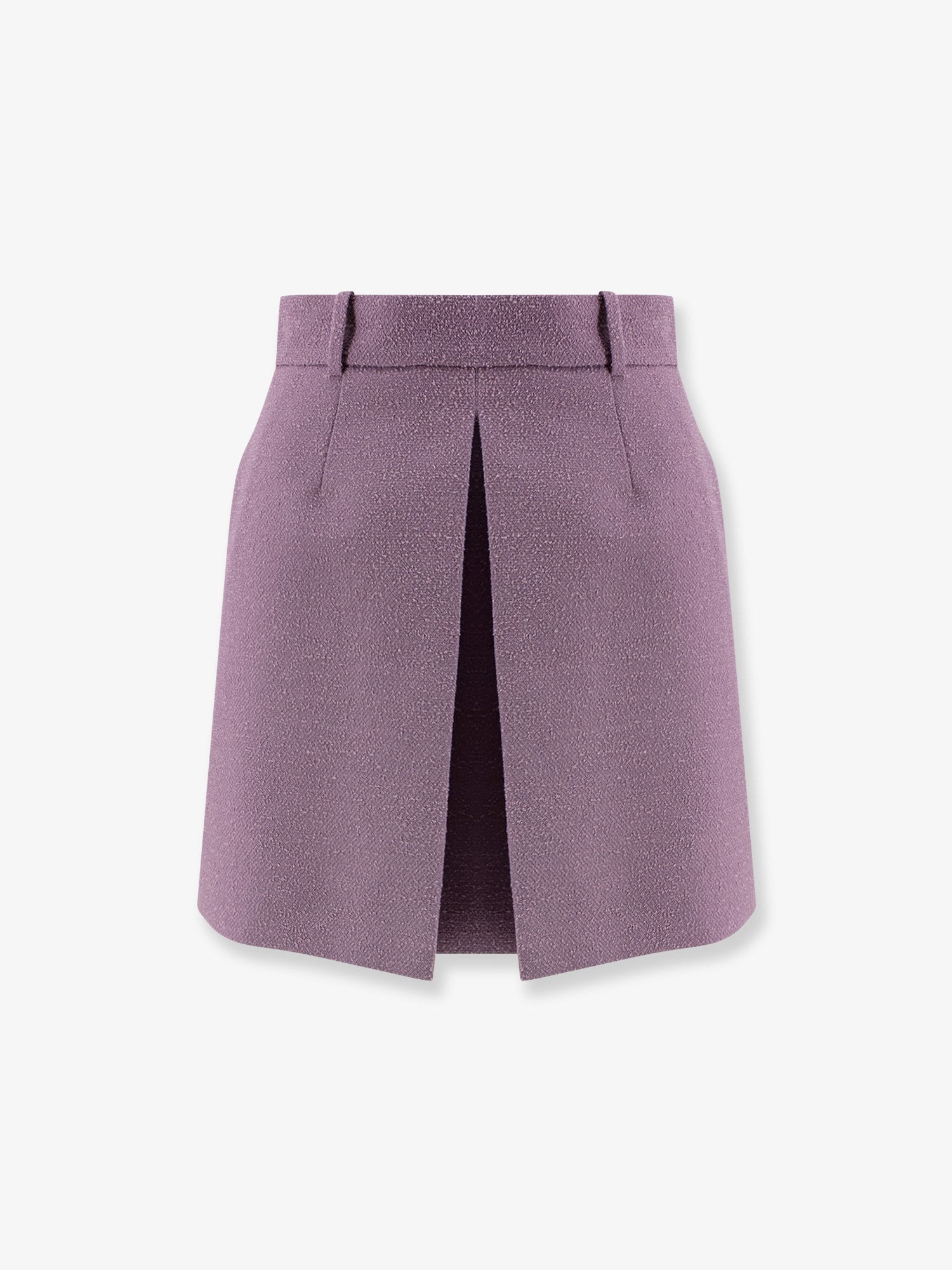 Bouclé virgin wool blend skirt
