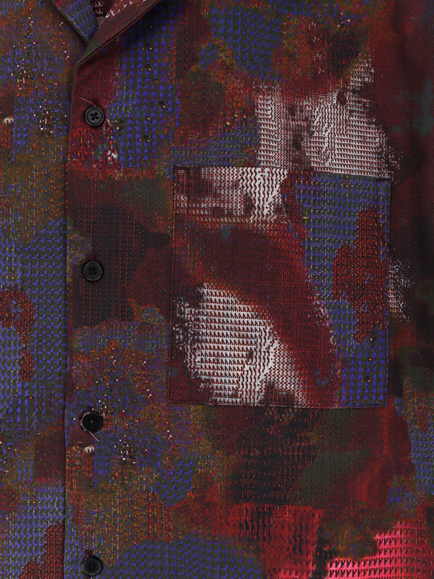 Boxy multicolor cotton shirt - Image 3