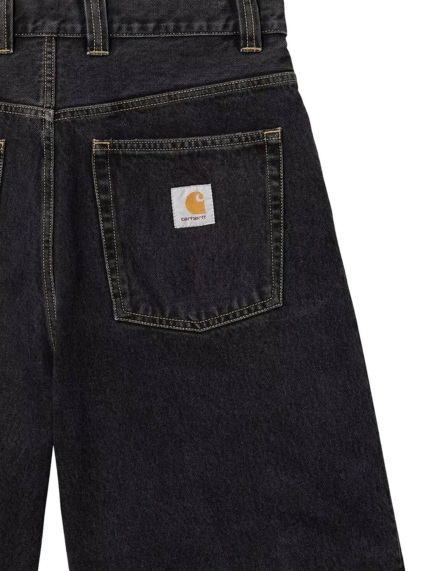 Brandon Bermuda shorts in black denim - Image 3