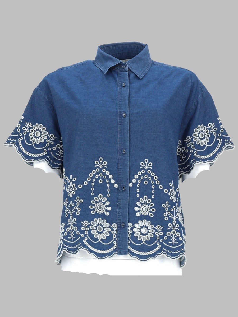 CAMICIA "CLEMENTINE" IN CHAMBRAY