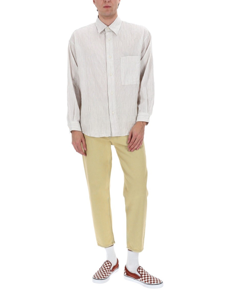 CAMICIA IN COTONE "CRINCKLE" - Image 2