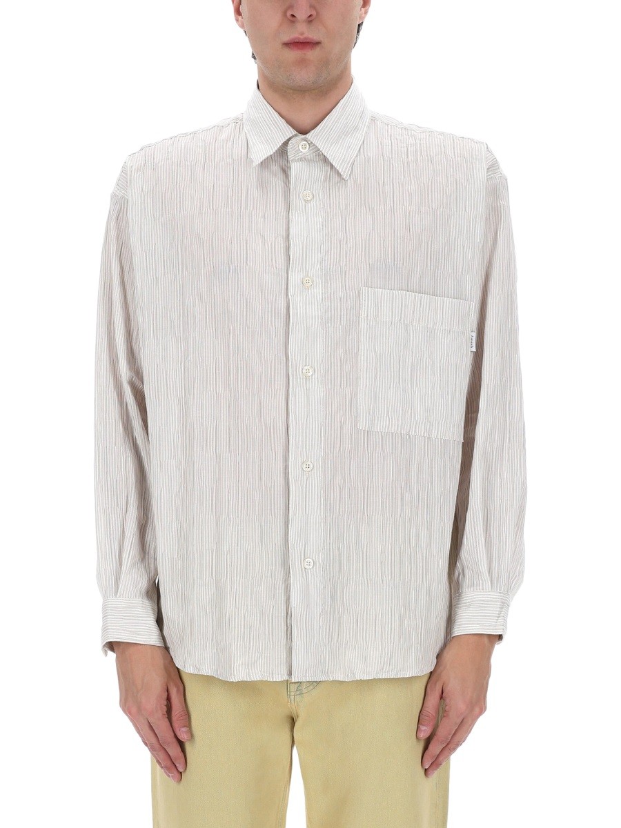 CAMICIA IN COTONE "CRINCKLE" - Image 4