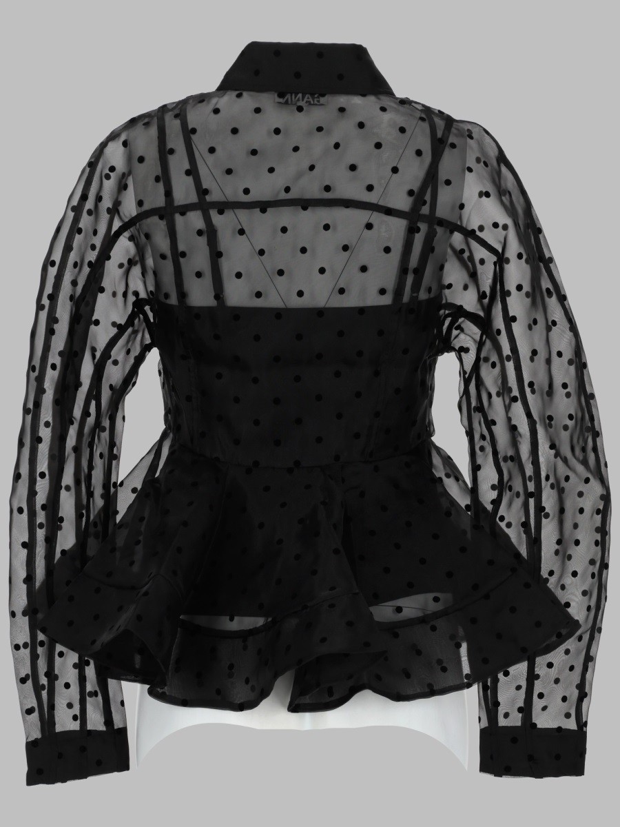CAMICIA "PEPLUM" IN ORGANZA - Image 2
