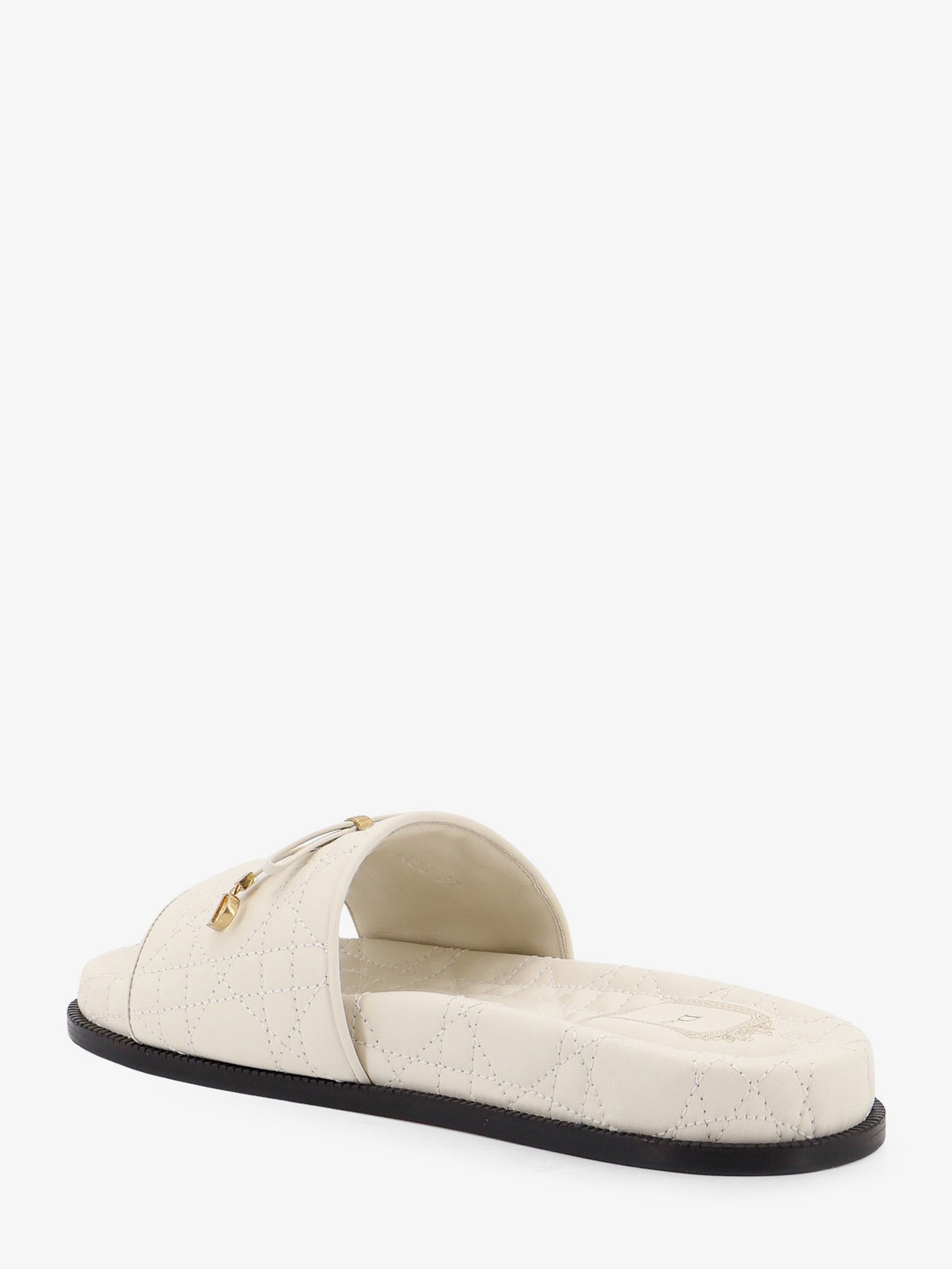 Cannage quilted leather sandals - Image 3