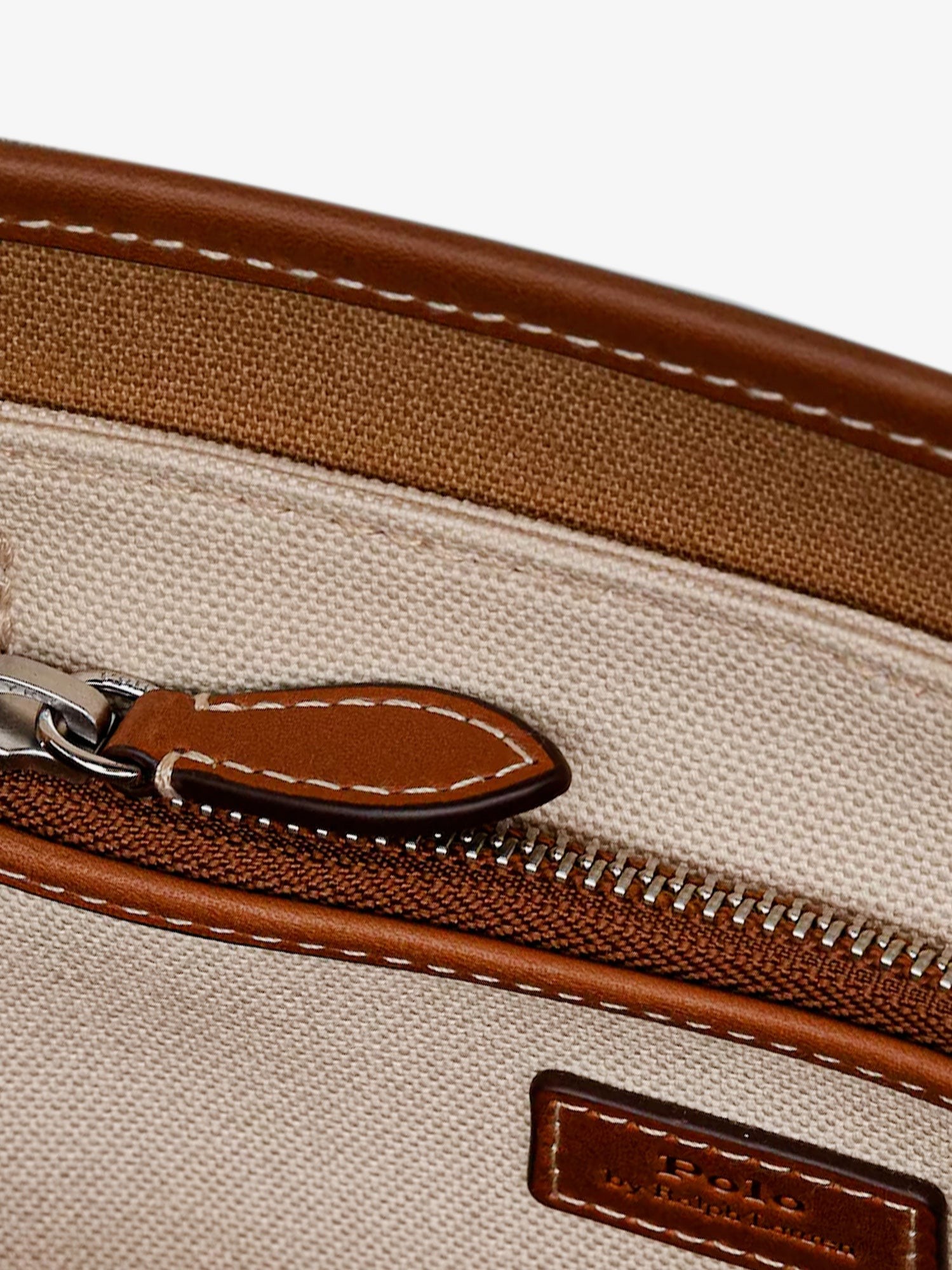 Canvas shoulder bag with embroidered logo on the front - Image 4